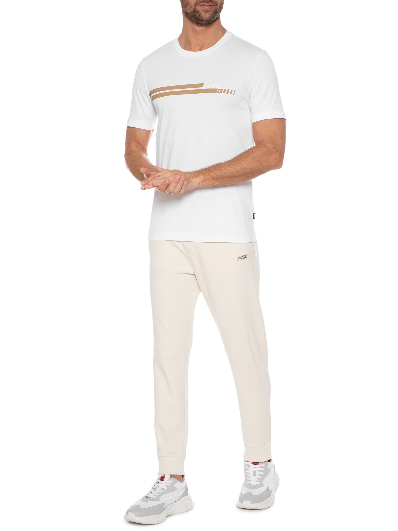 Camiseta Masculina Tessler Branco Boss
