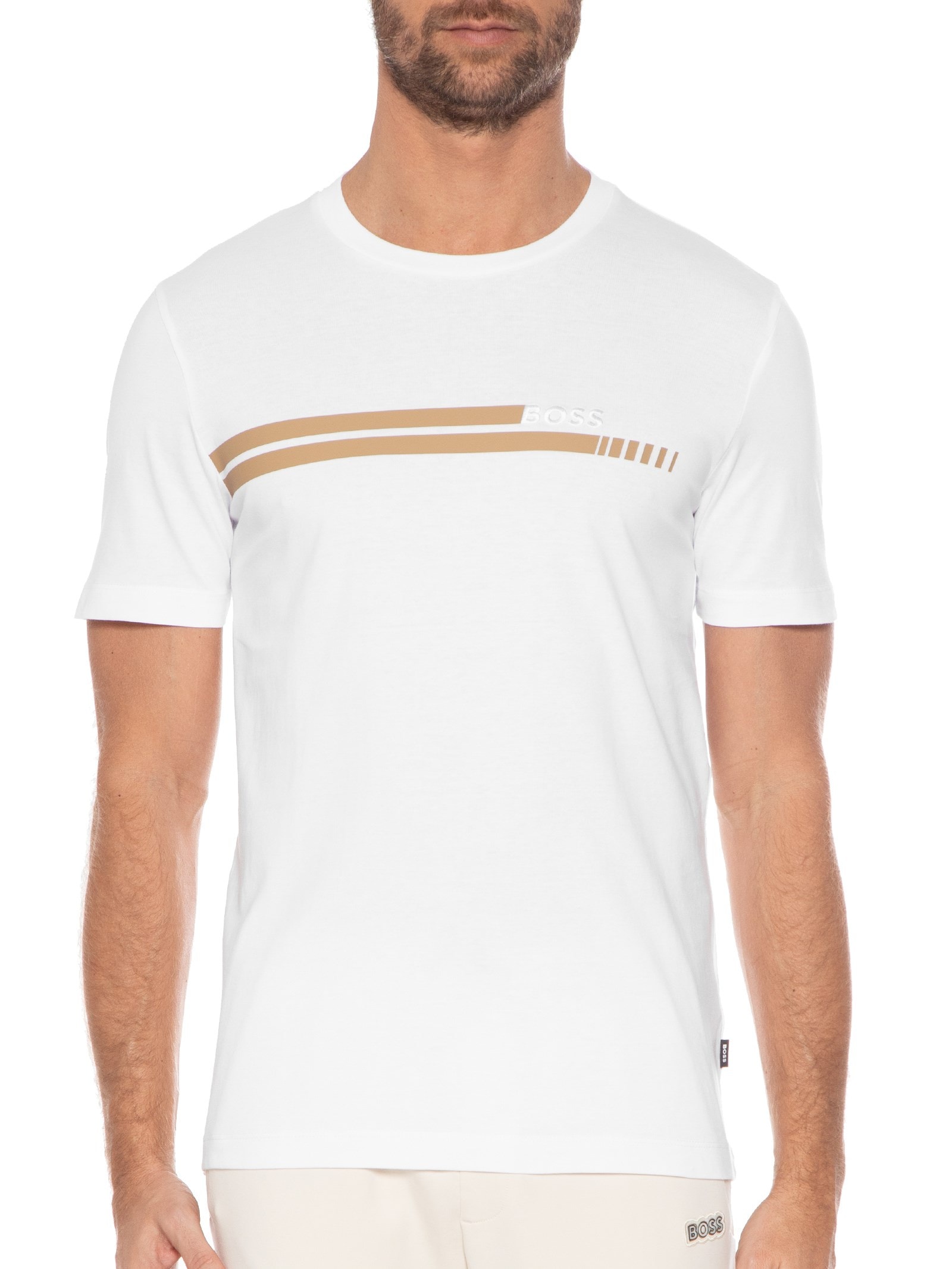 Camiseta Masculina Tessler Branco Boss