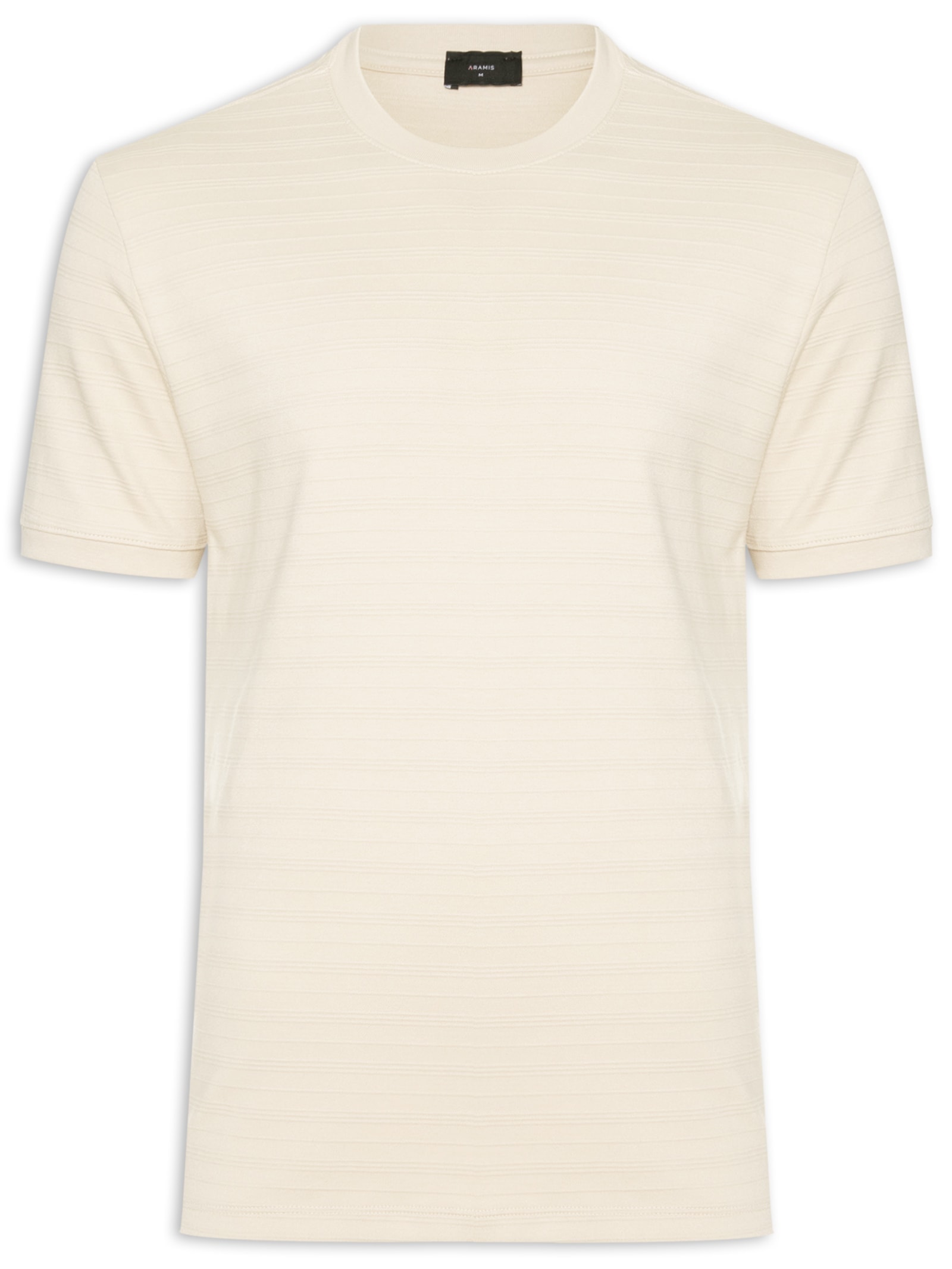 Camiseta Masculina Textura New Suedine Bege Aramis