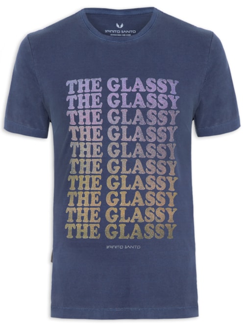 Camiseta Masculina The Glassy – Azul