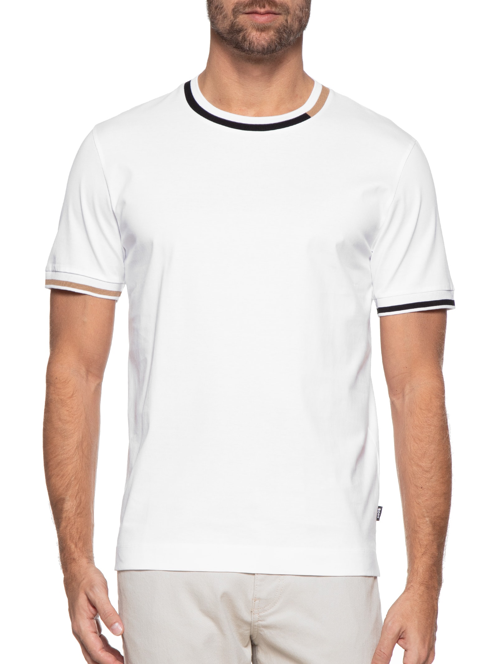 Thompson Roupas T-shirt Masculina Thompson - Boss - Branco