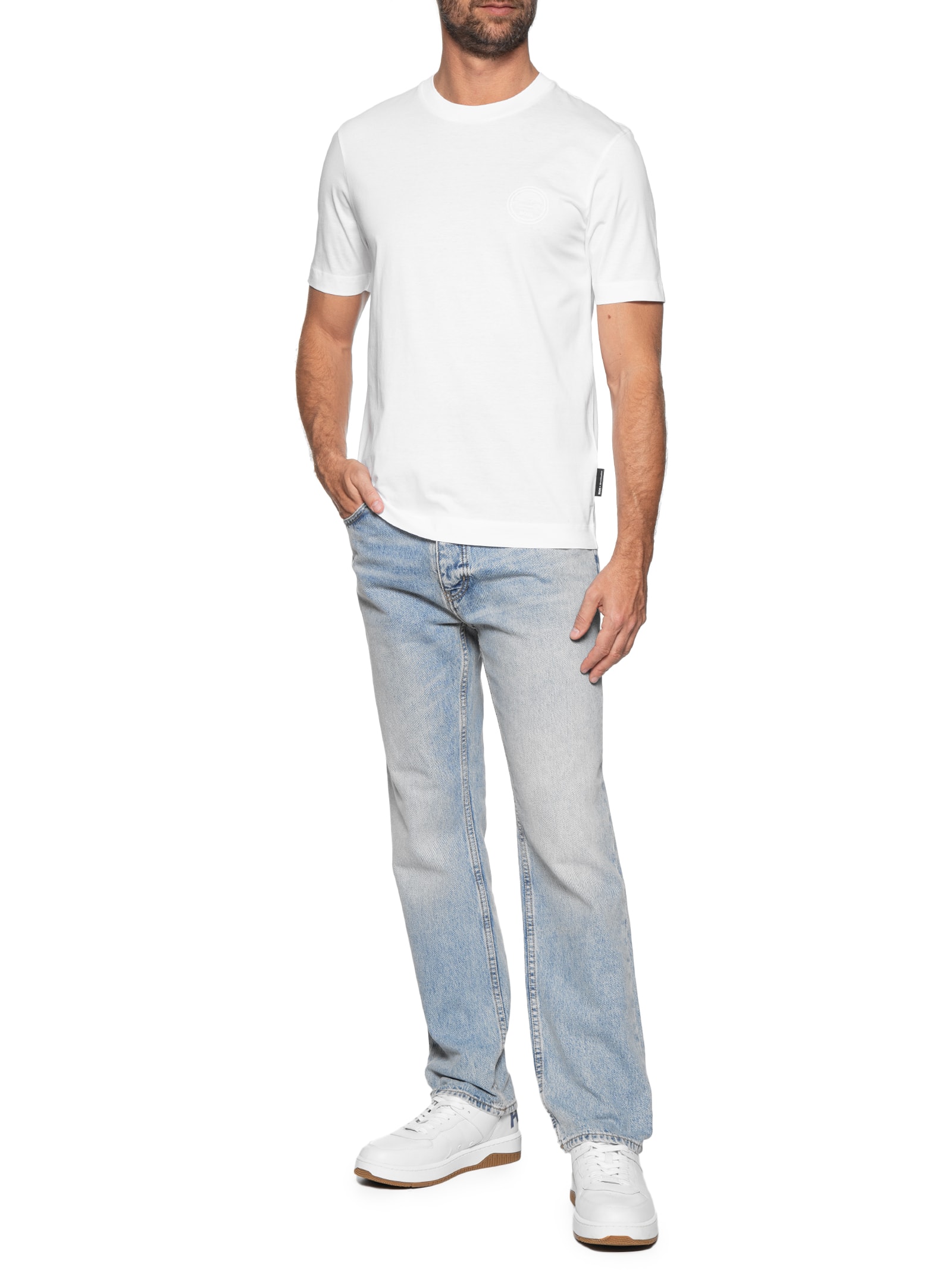 Thompson Roupas Boss - Camiseta Masculina Thompson - Branco