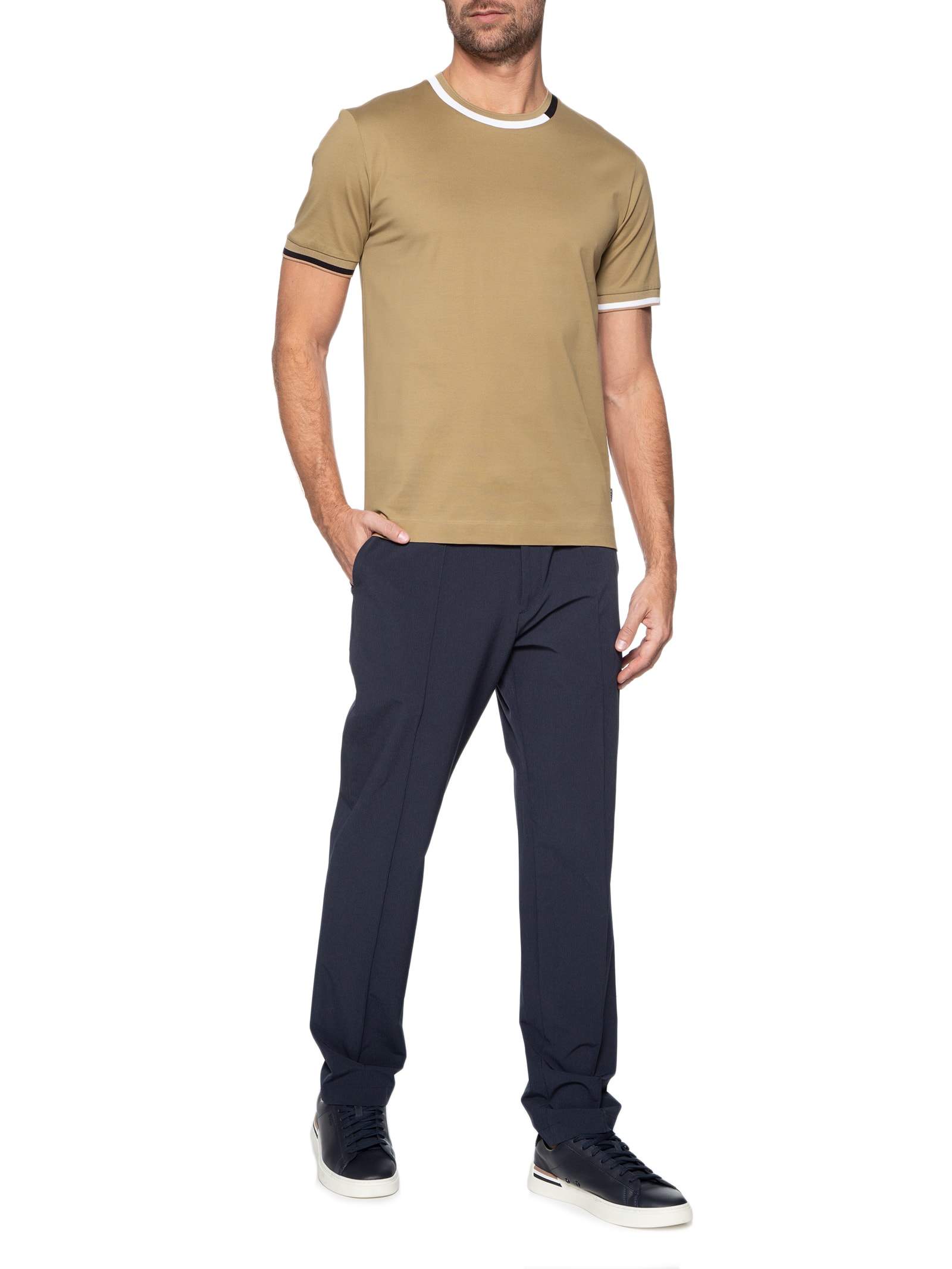 Thompson Roupas Boss - Camiseta Masculina Thompson - Marrom