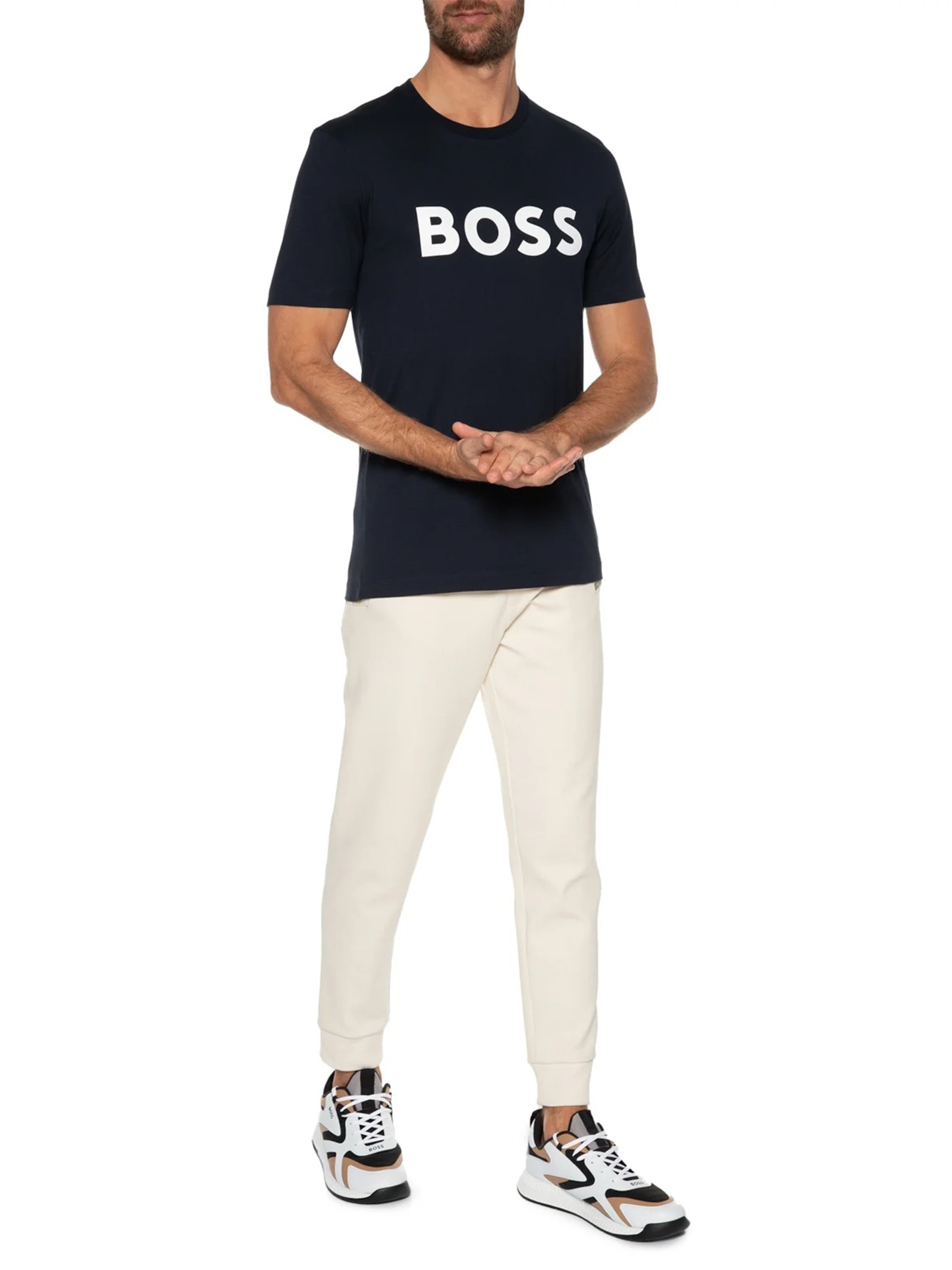 Camiseta Masculina Tiburt Azul Boss