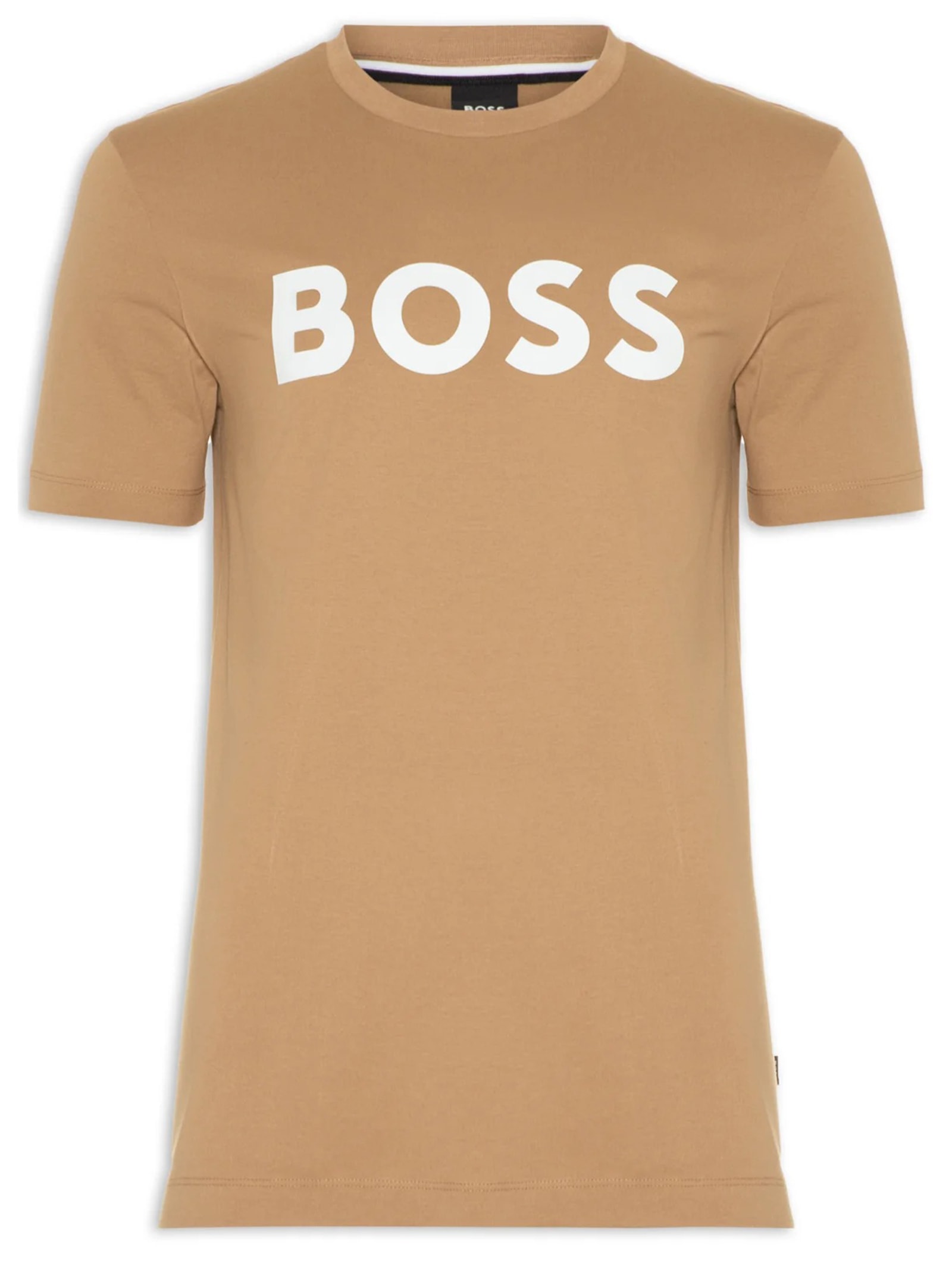 Camiseta Masculina Tiburt Bege Boss
