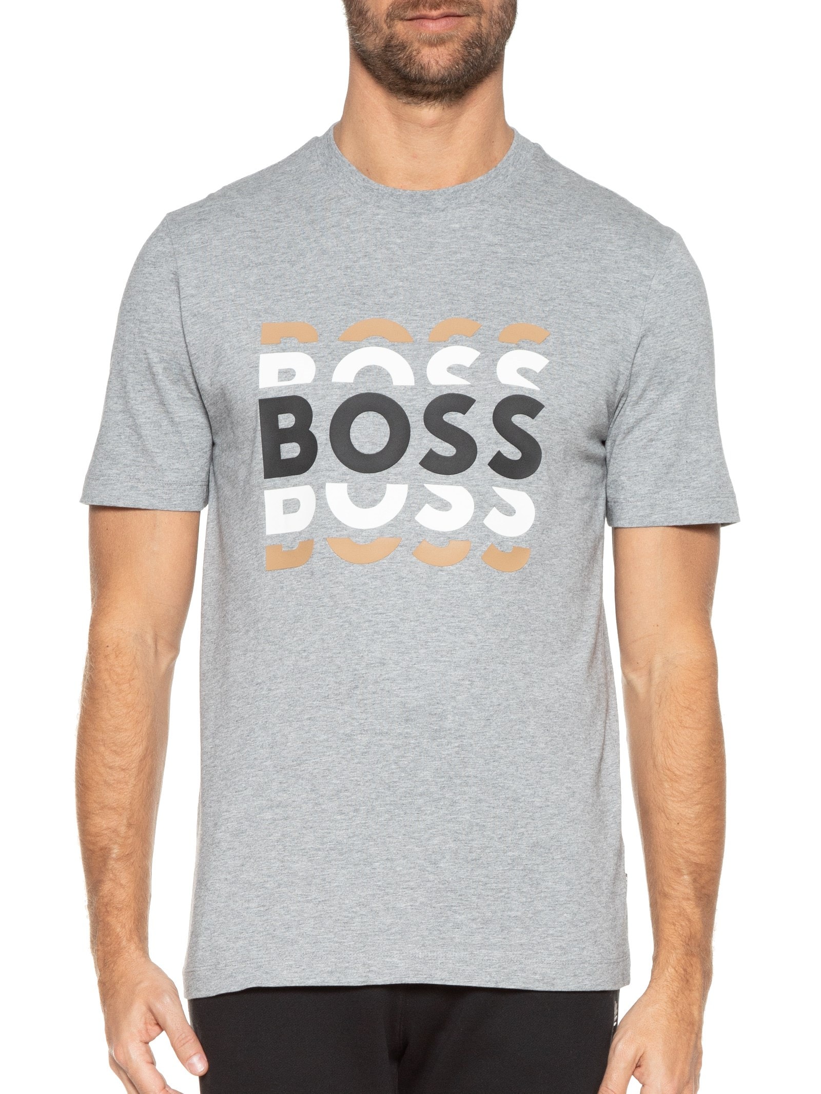 Camiseta Masculina Tiburt Cinza Boss