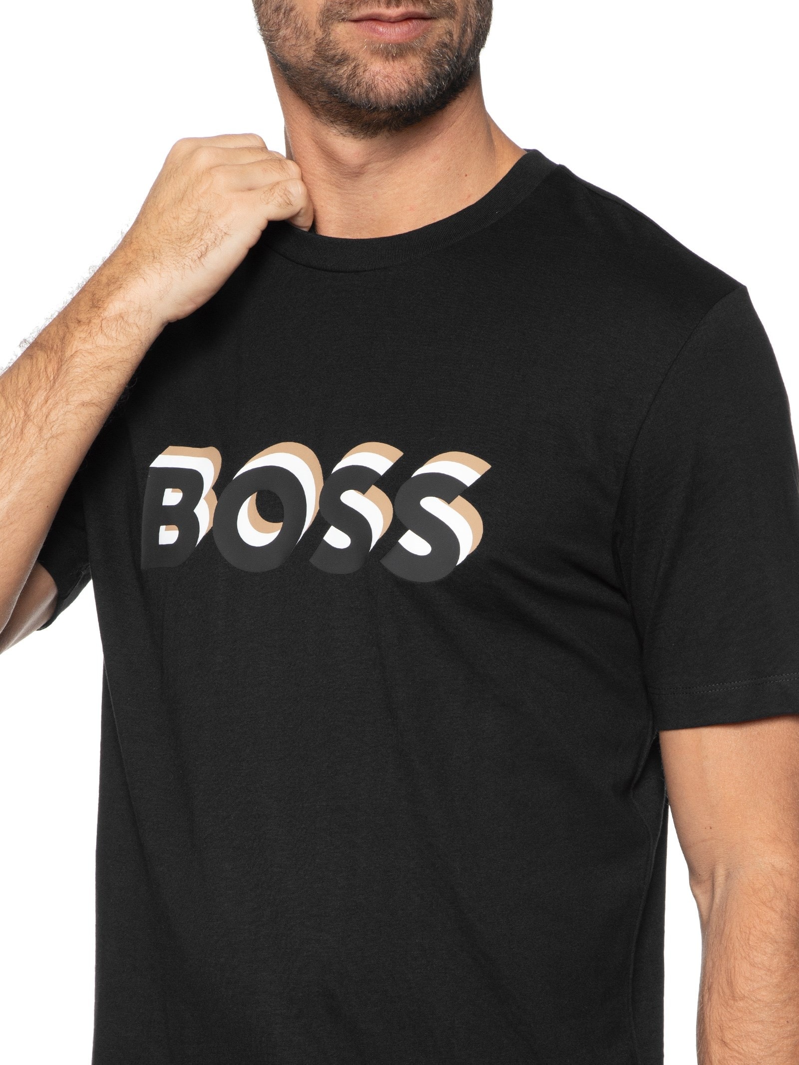 Camiseta Masculina Tiburt Preto Boss