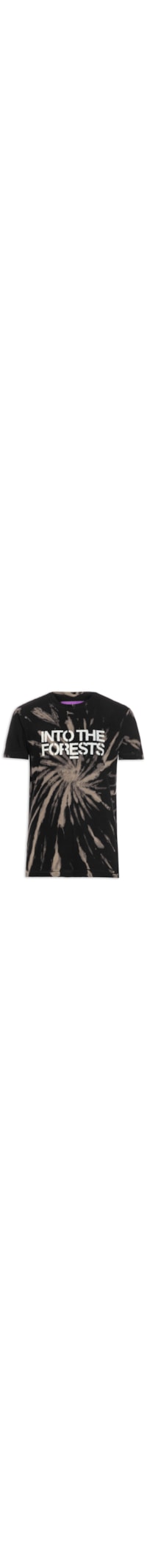 Camiseta Masculina Tie Dye Into The Forests Manga Curta - Preto