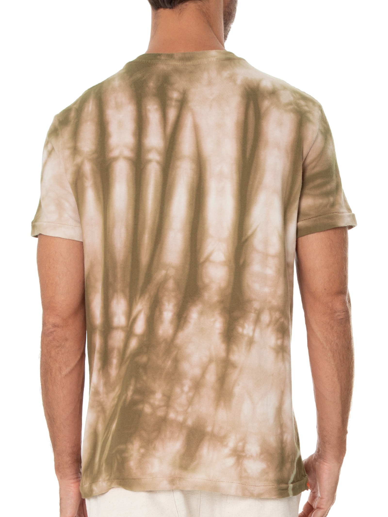 Camiseta Masculina Tie Dye Marrom Osklen