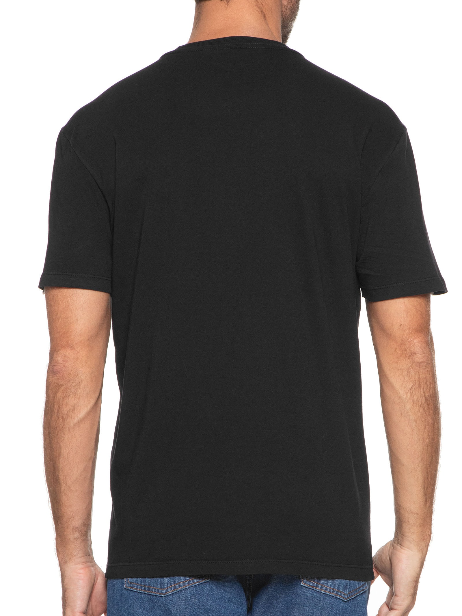 Camiseta Masculina Tjm Clsc Linear Chest Preto Tommy Jeans