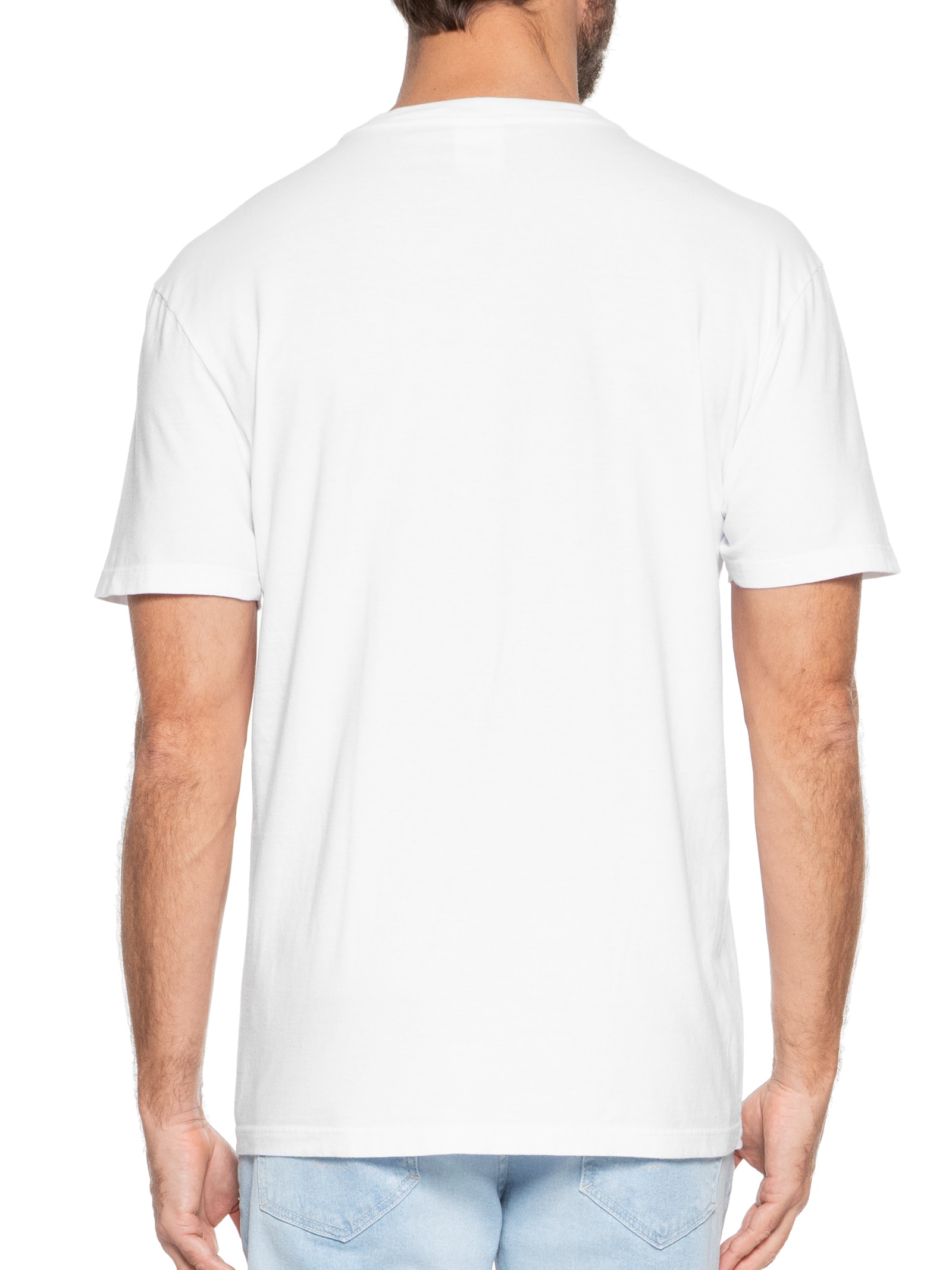 Camiseta Masculina Tjm Slim C Neck Tee Branco Tommy Jeans