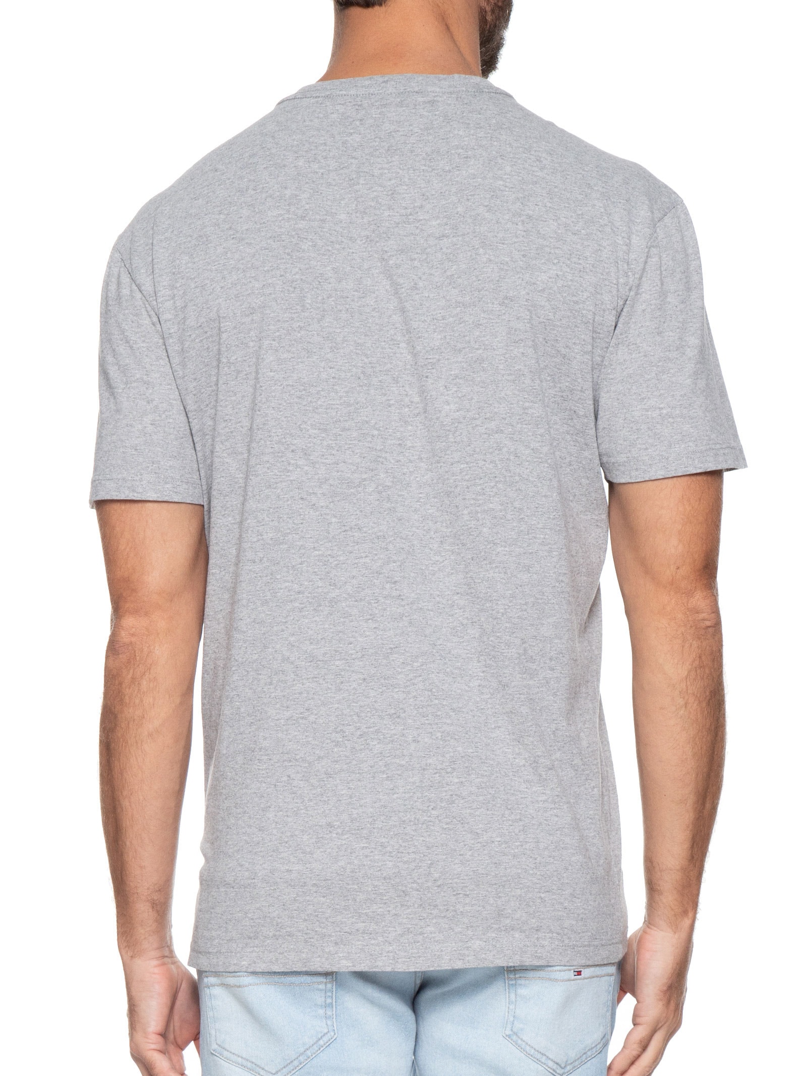Camiseta Masculina Tjm Slim C Neck Tee Cinza Tommy Jeans