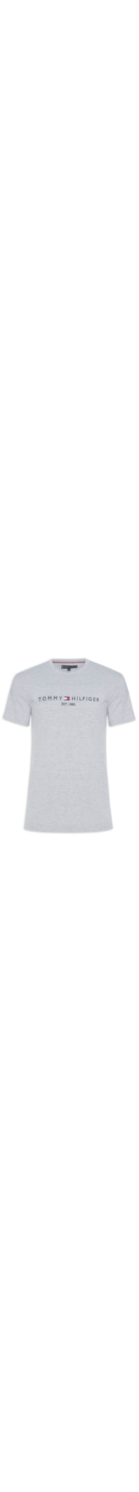 Camiseta Masculina Tommy Logo - Cinza