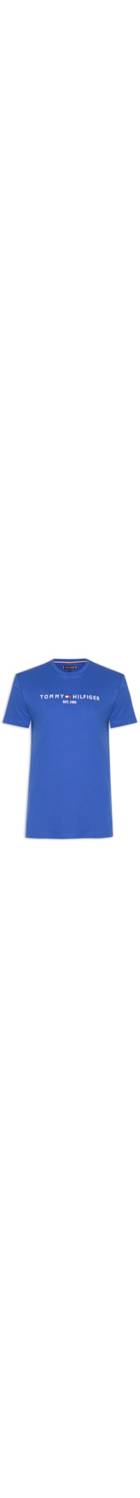 Camiseta Masculina Tommy Logo Tee - Azul