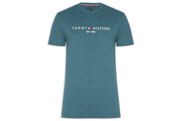  Camiseta Masculina Tommy Logo Tee - Azul