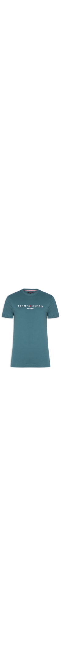 Camiseta Masculina Tommy Logo Tee - Azul