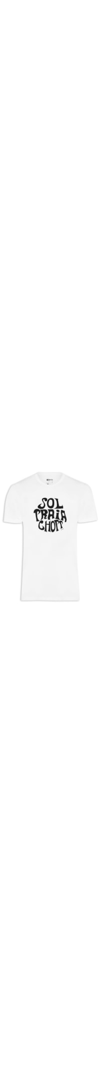 Camiseta Masculina Touch Minha Praia - Branco