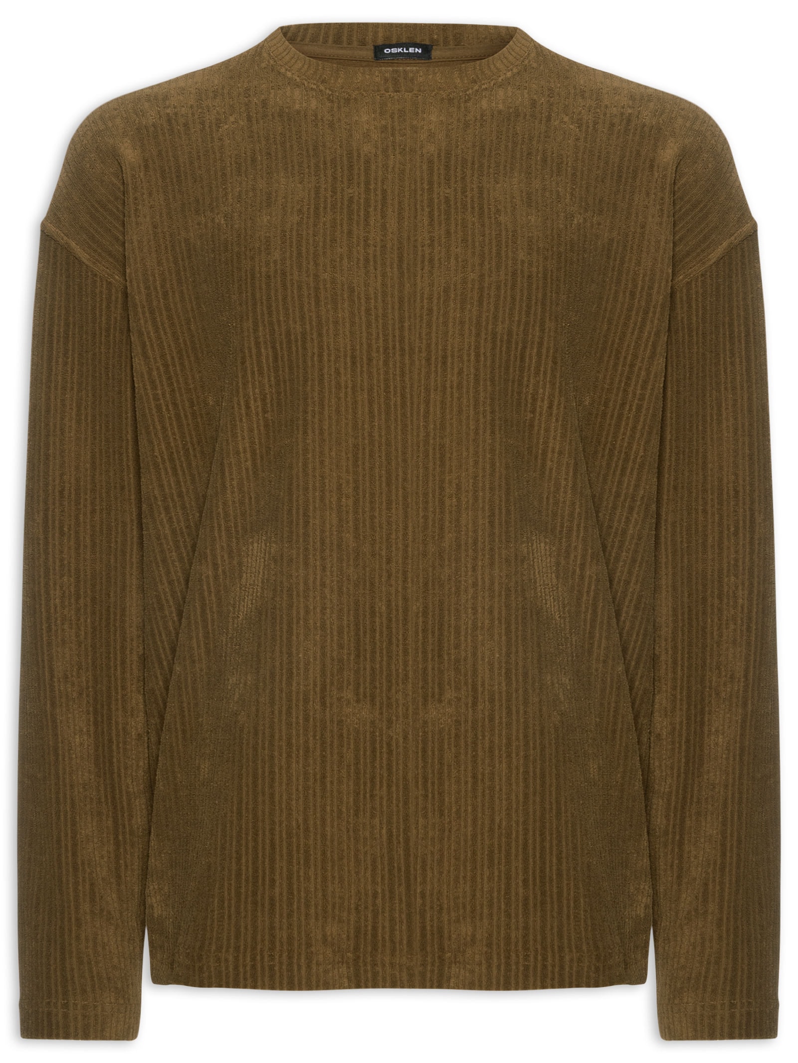 Camiseta Masculina Towelling Rib – Marrom Osklen
