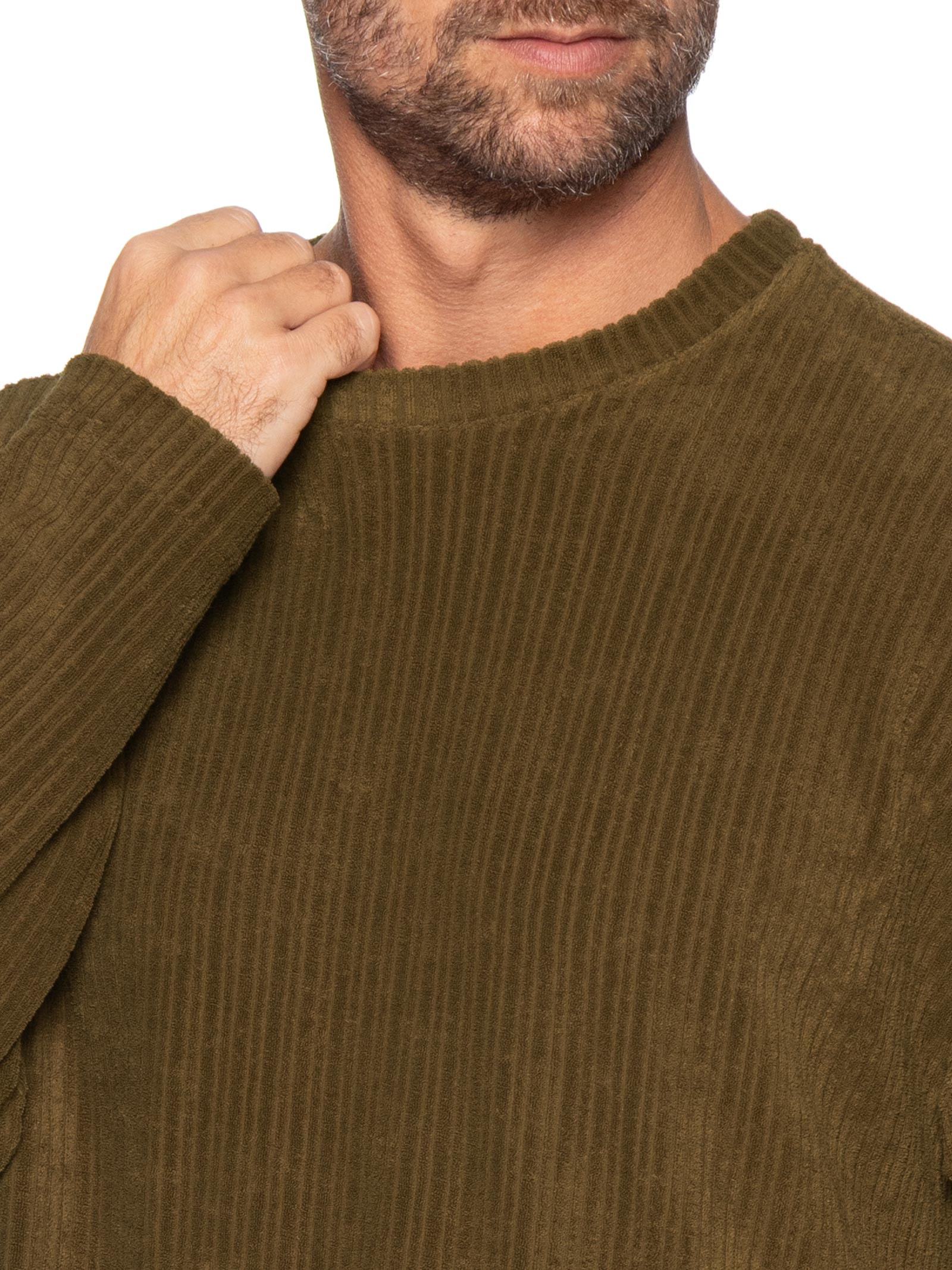 Camiseta Masculina Towelling Rib – Marrom Osklen