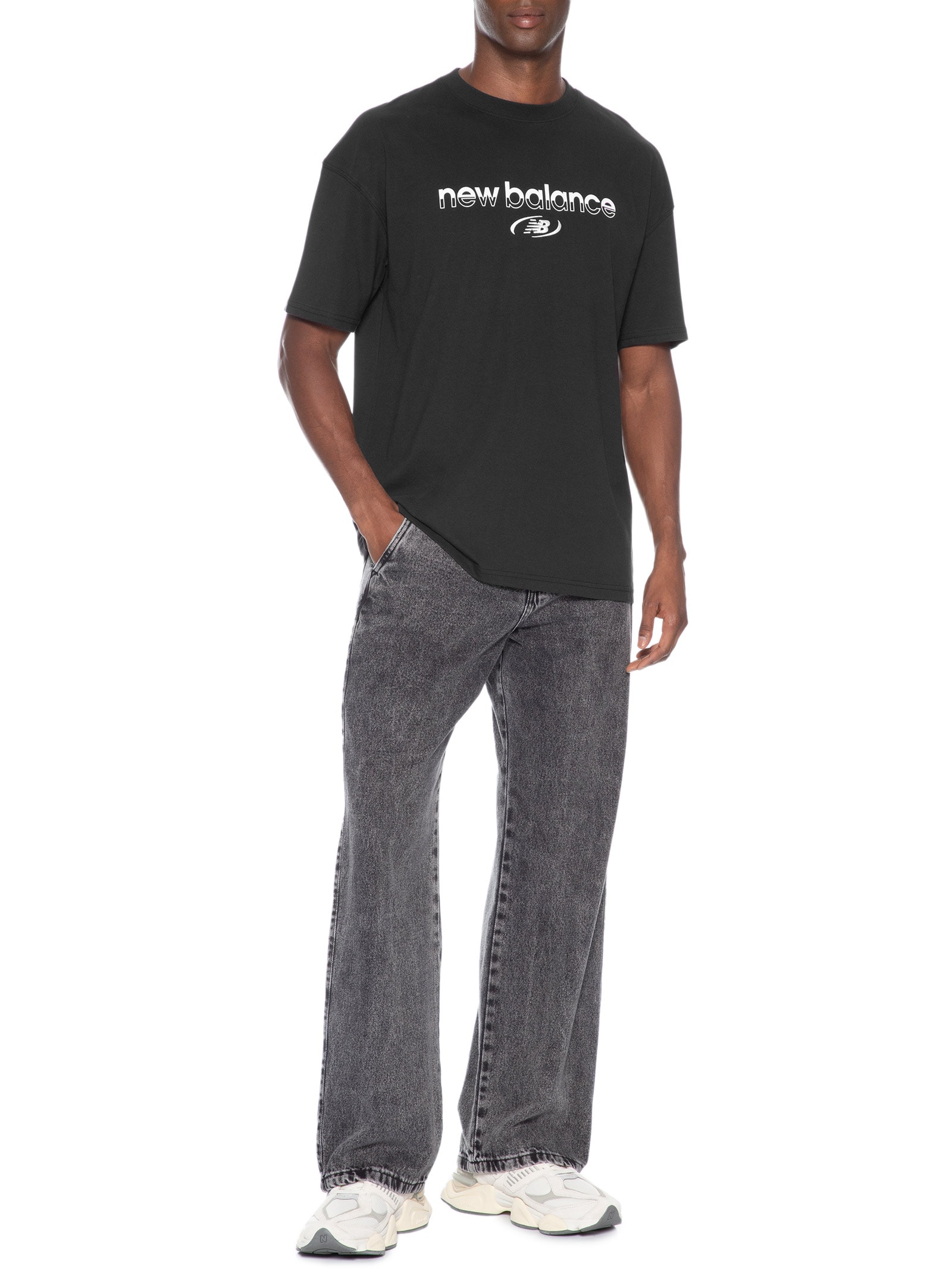 Camiseta Masculina Trackside Preto New Balance
