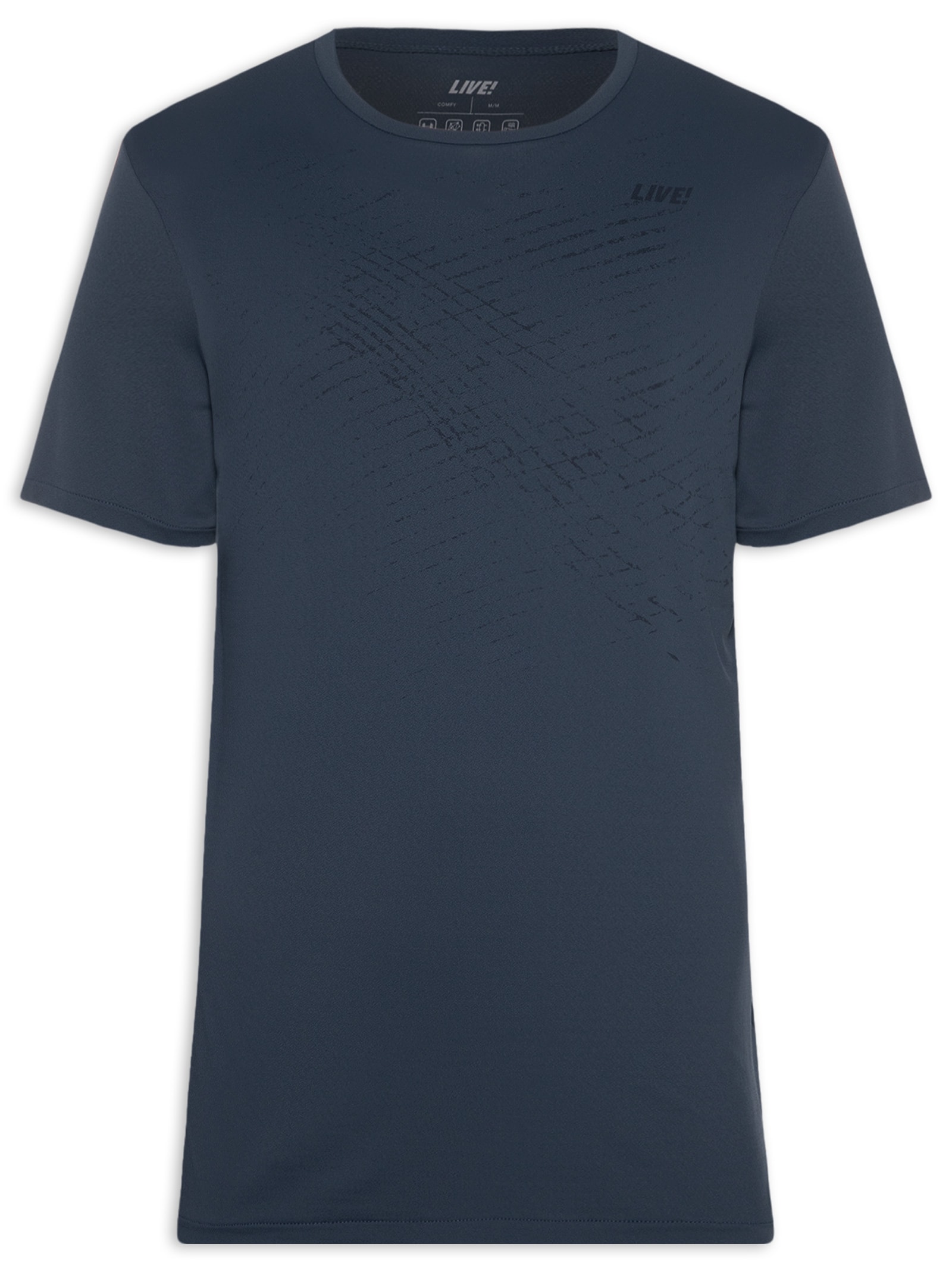 Camiseta Masculina Train Comfy Men Azul Live!
