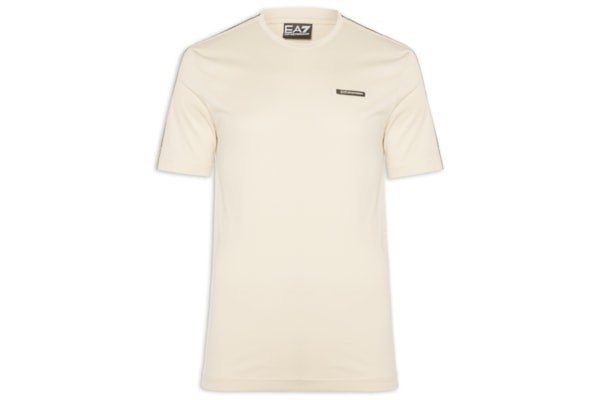 Camiseta Masculina Train Fita Lateral - Bege