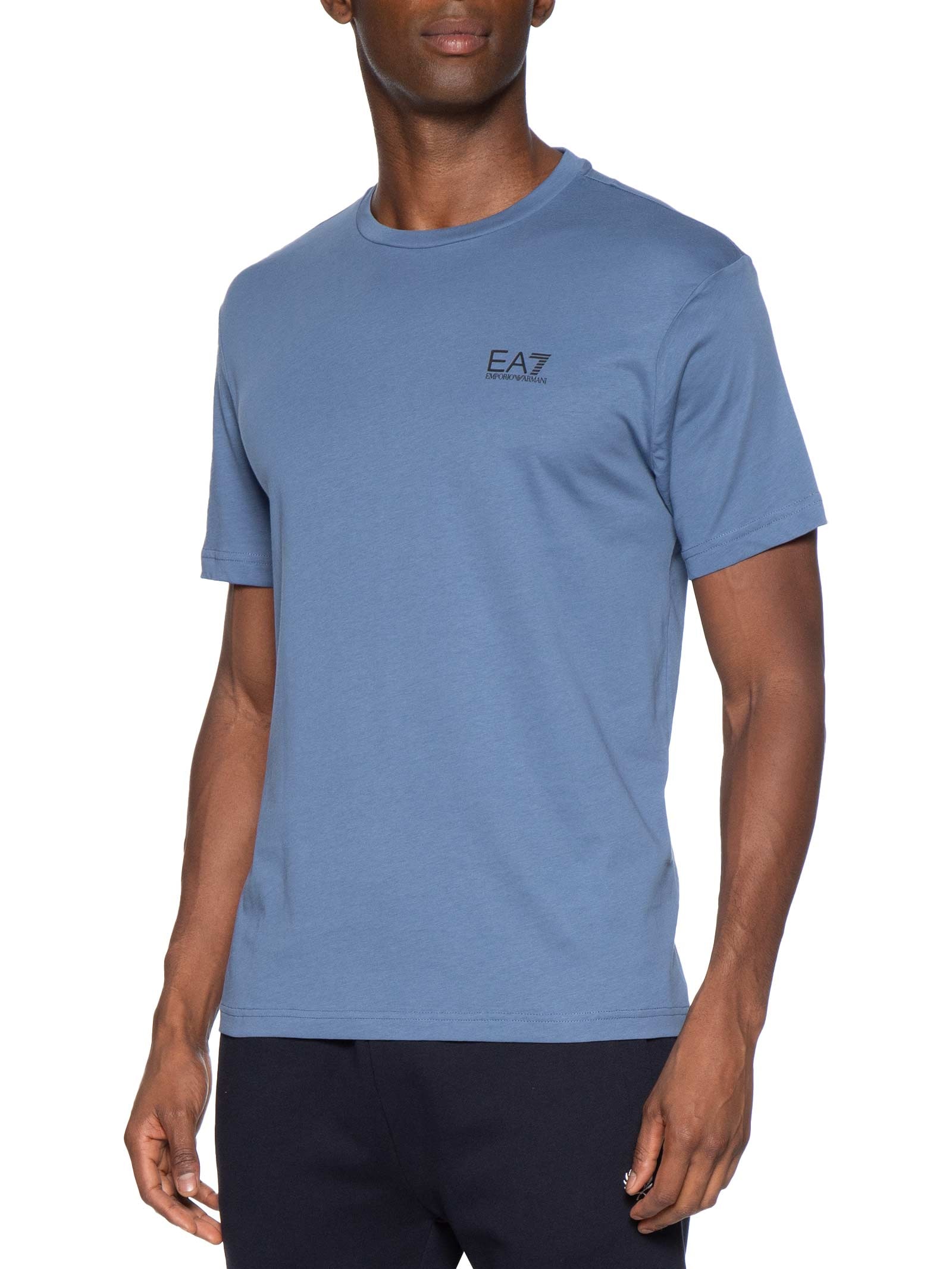 Camiseta Masculina Train Logo Azul Ea7 Emporio Armani