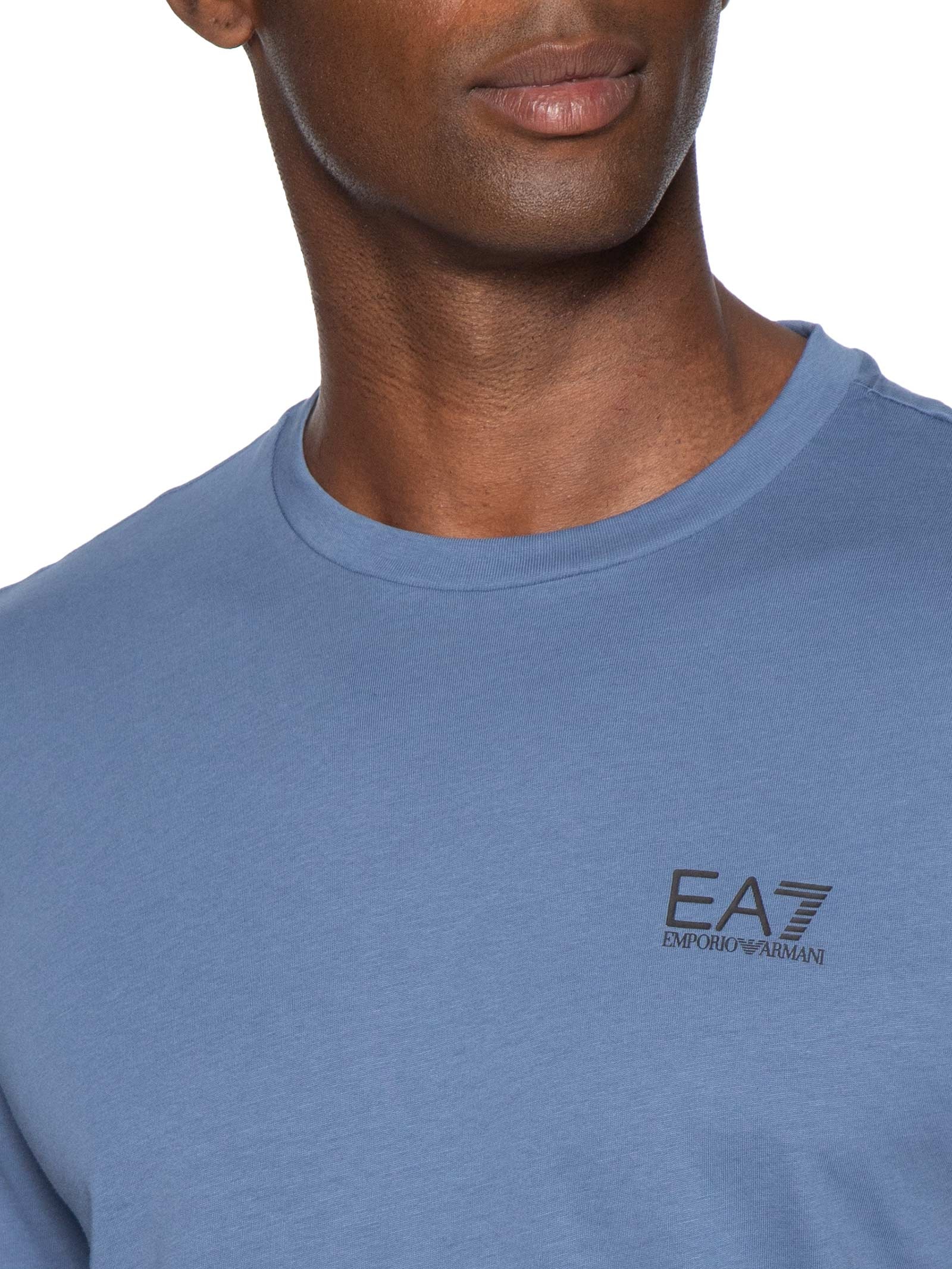 Camiseta Masculina Train Logo Azul Ea7 Emporio Armani