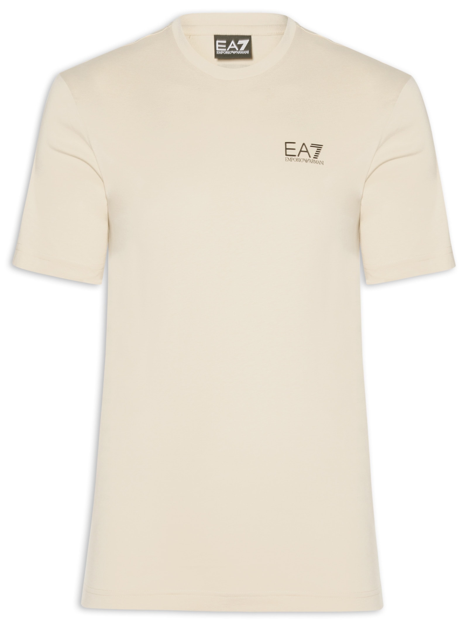 Camiseta Masculina Train Logo Bege Ea7 Emporio Armani