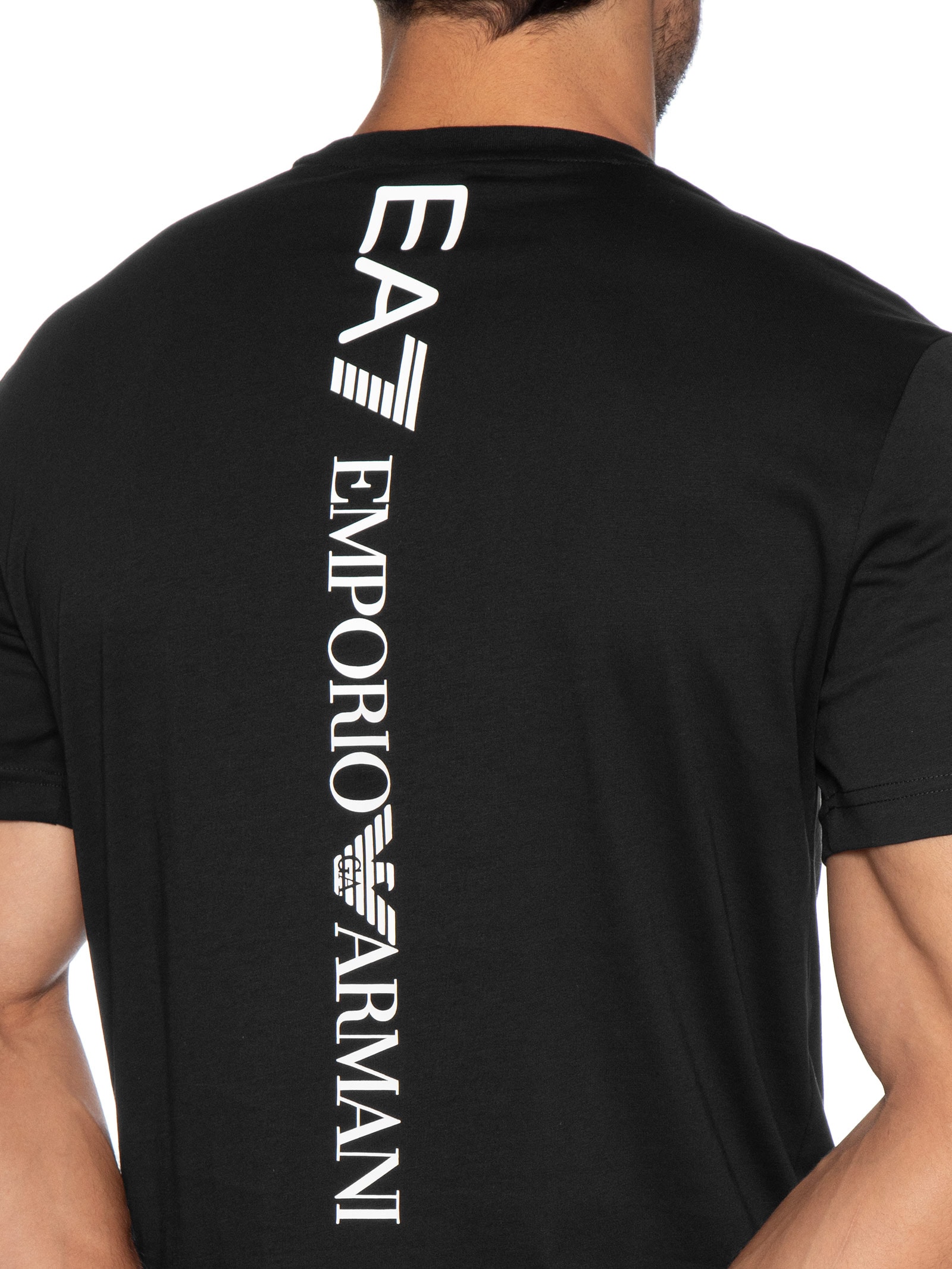 Camiseta Masculina Train Logo Preto Ea7 Emporio Armani