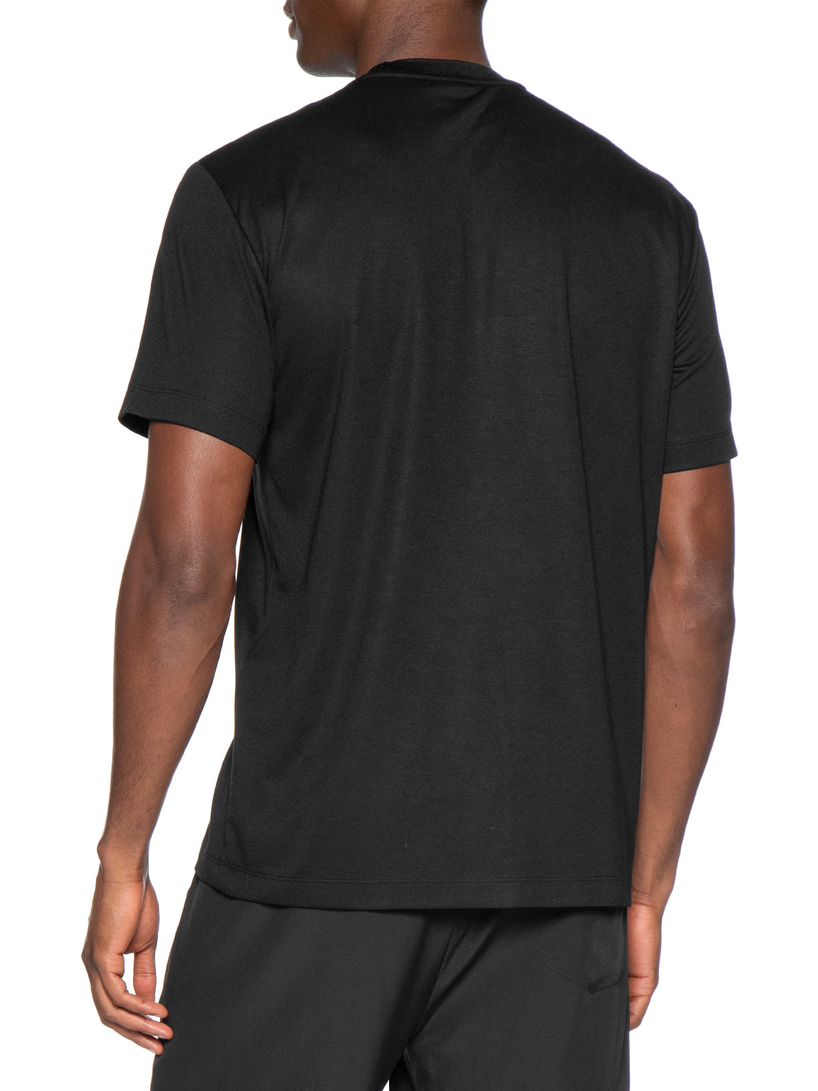 Camiseta Masculina Train Lux Maxi Logo Preto Ea7 Emporio Armani