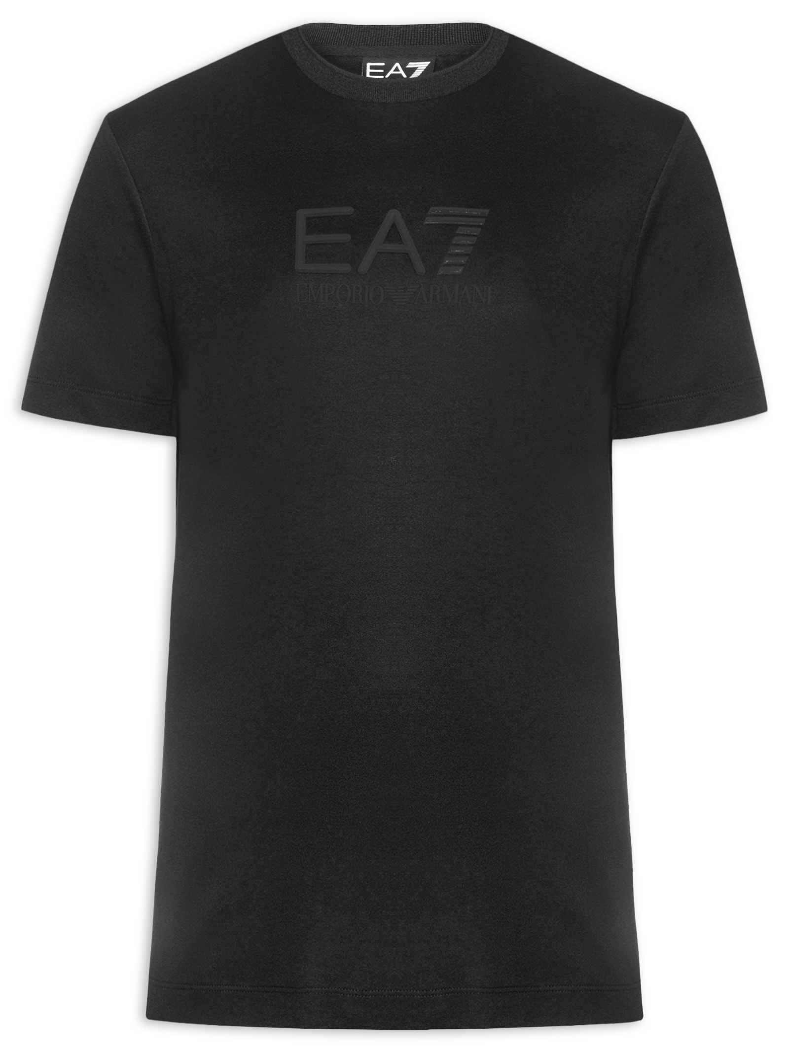 Camiseta Masculina Train Lux Maxi Logo Preto Ea7 Emporio Armani