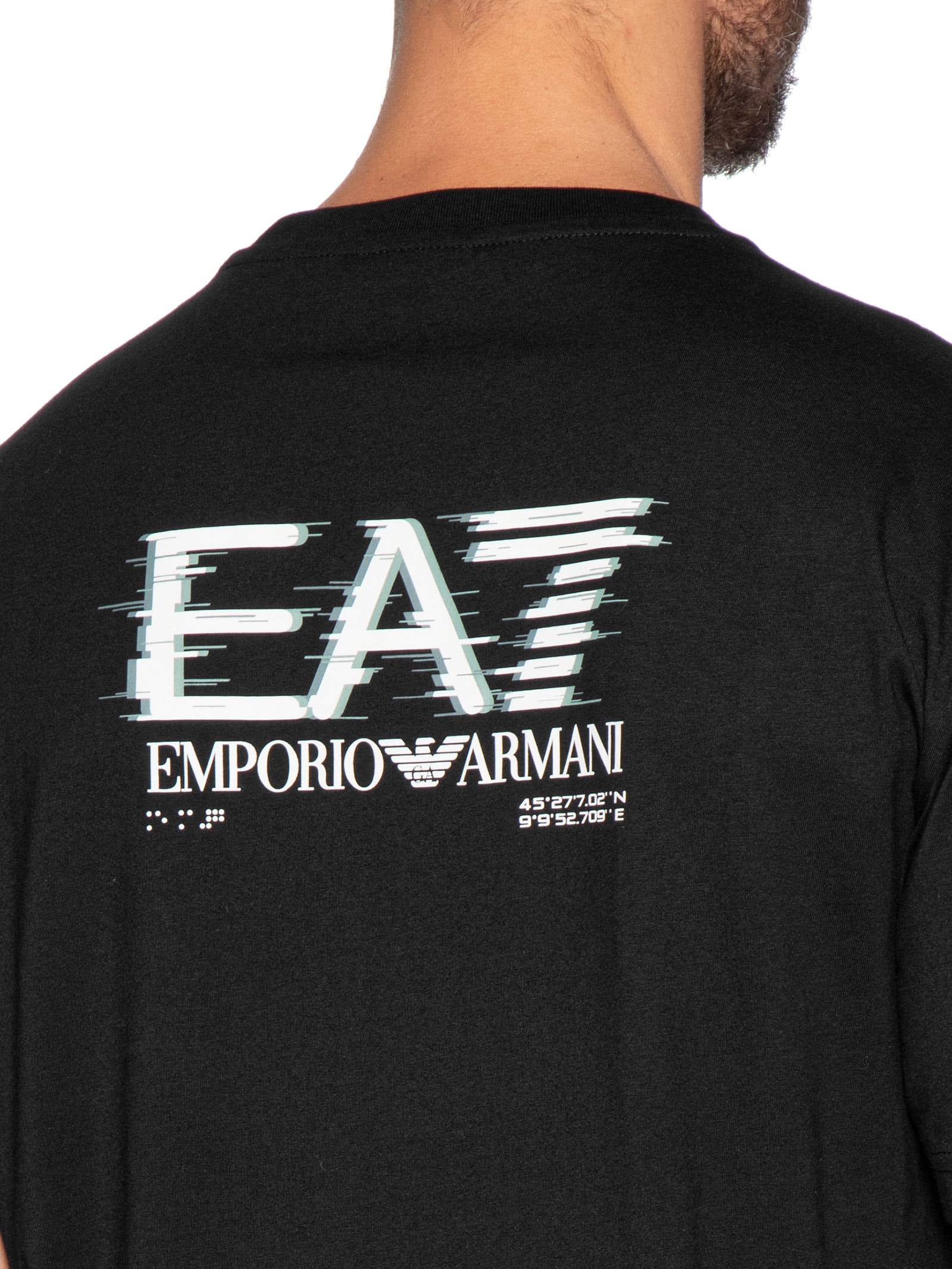 Camiseta Masculina Train Medium Logo - Preto - EA7 Emporio Armani