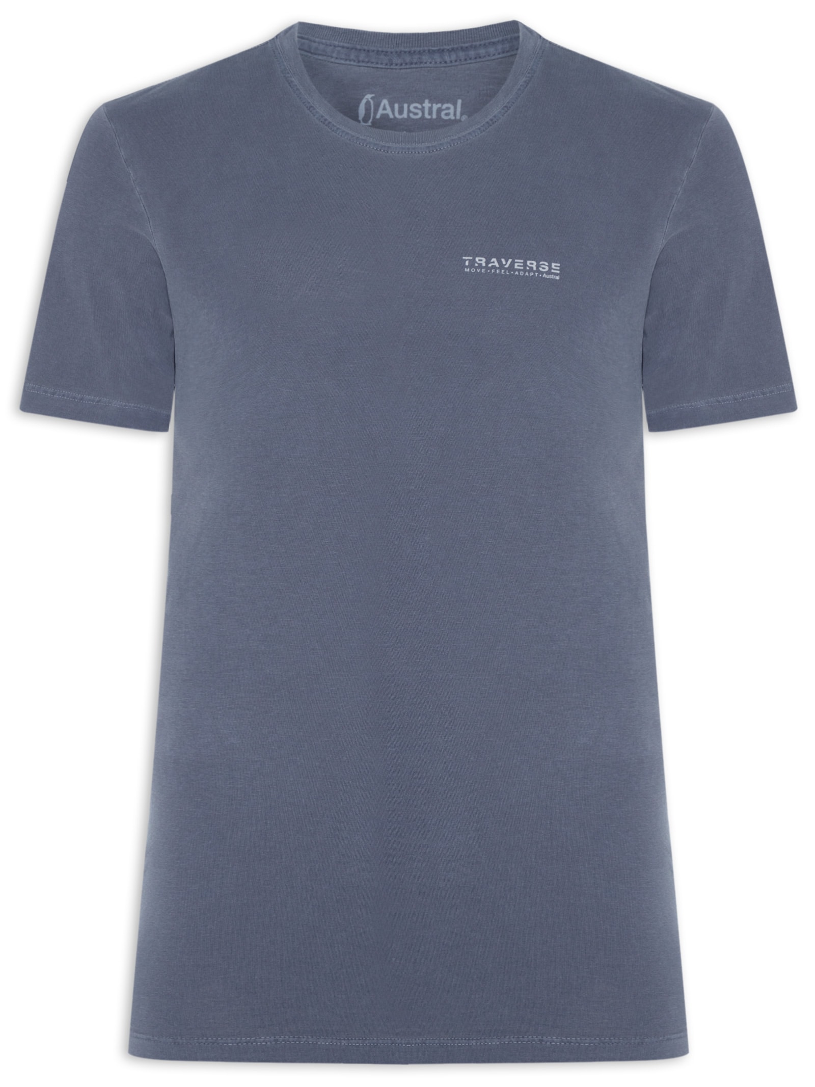 Camiseta Masculina Traverse Azul Austral