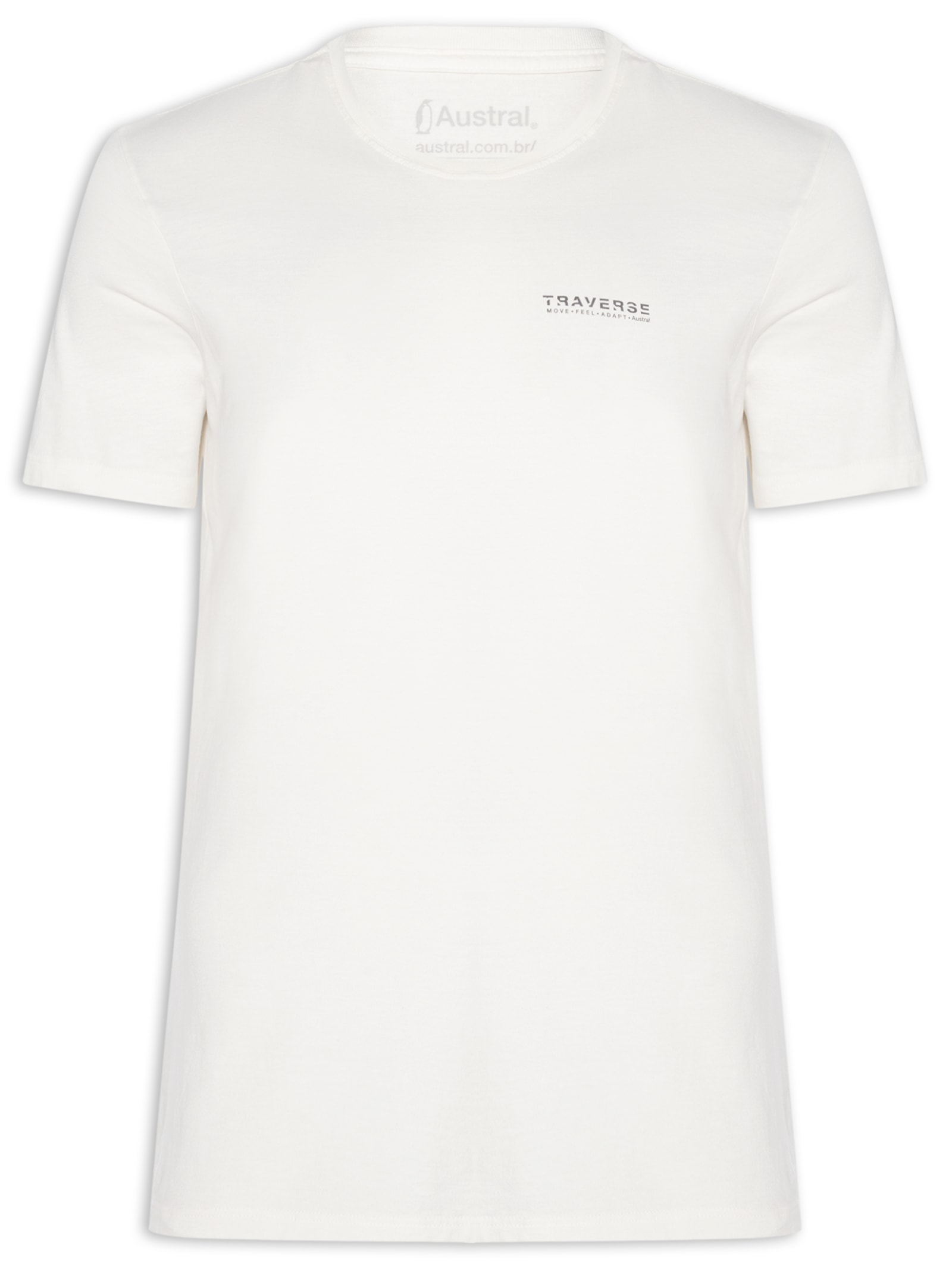 Camiseta Masculina Traverse Branco Austral