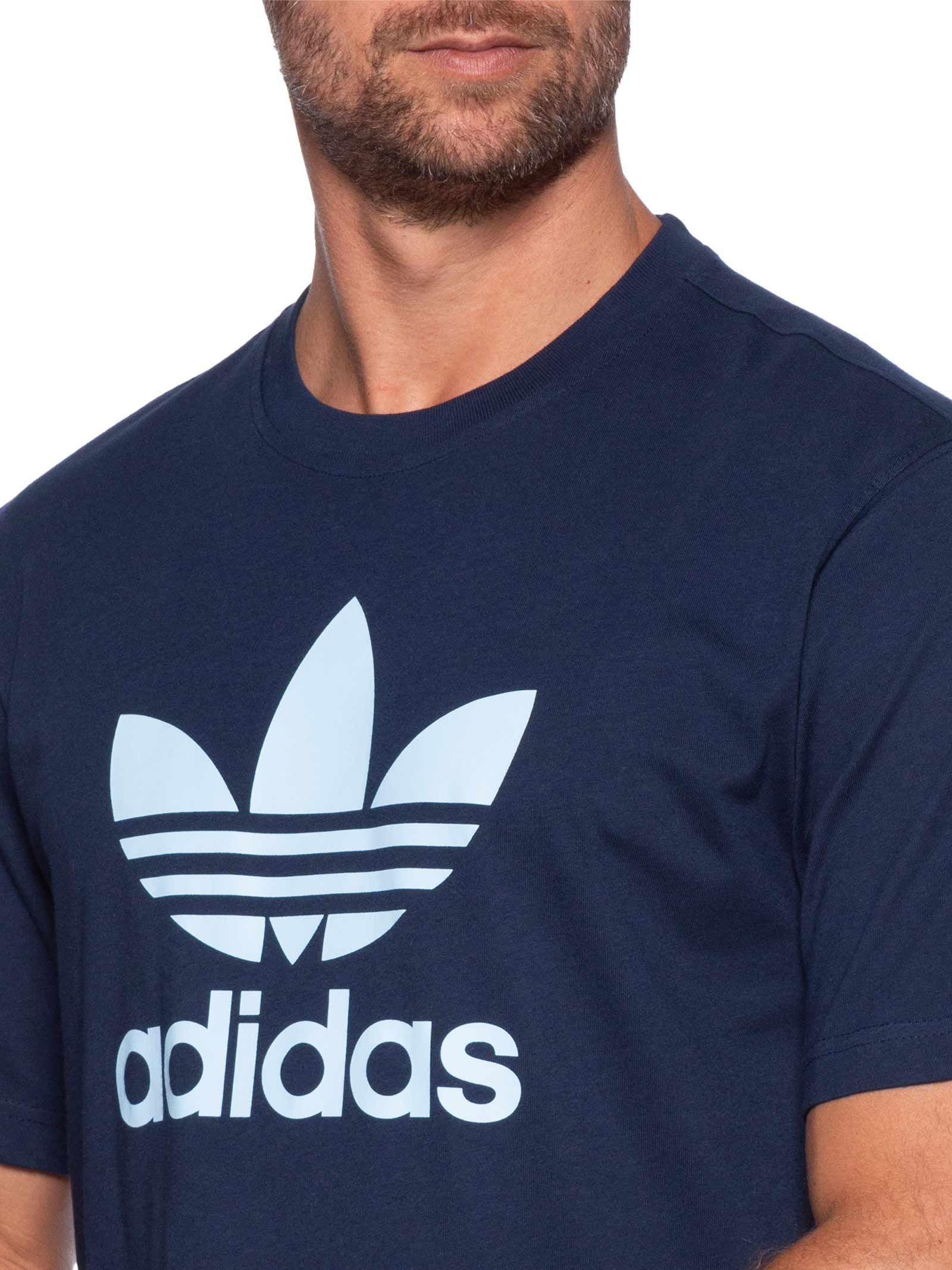 Camiseta Masculina Trefoil Azul Adidas Originals