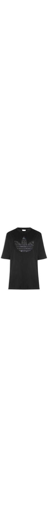 Camiseta Masculina Trefoil Camo - Preto