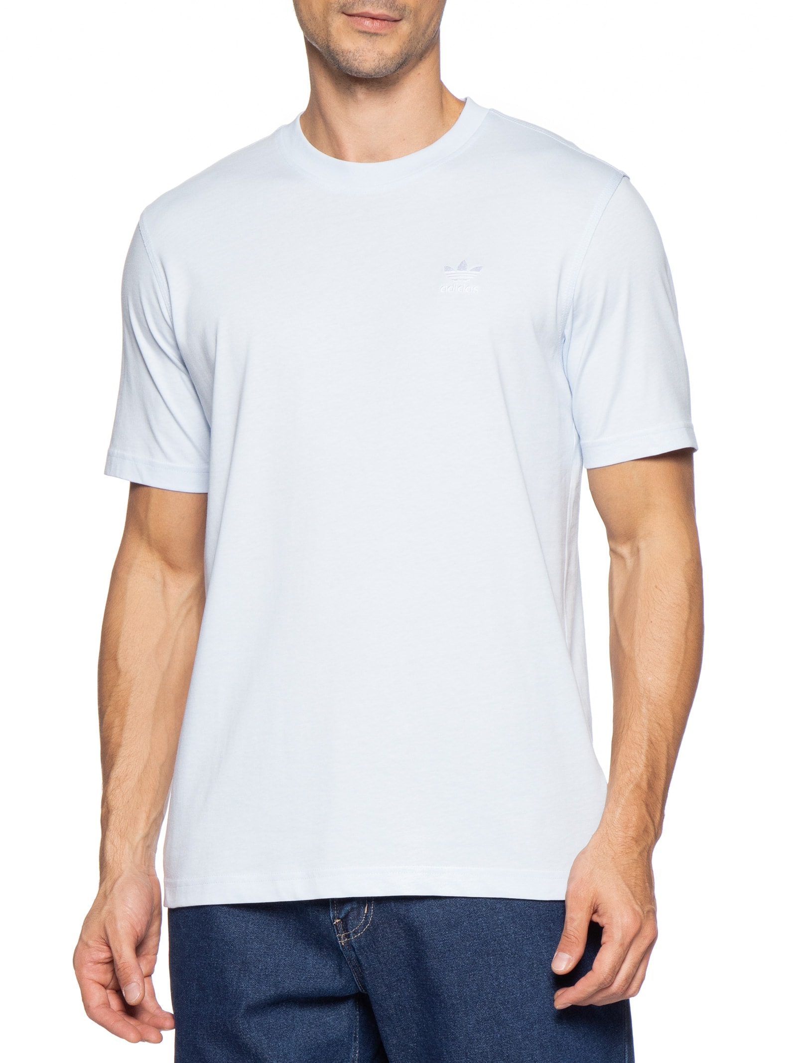 Camiseta Masculina Trefoil Essential Azul Adidas Originals