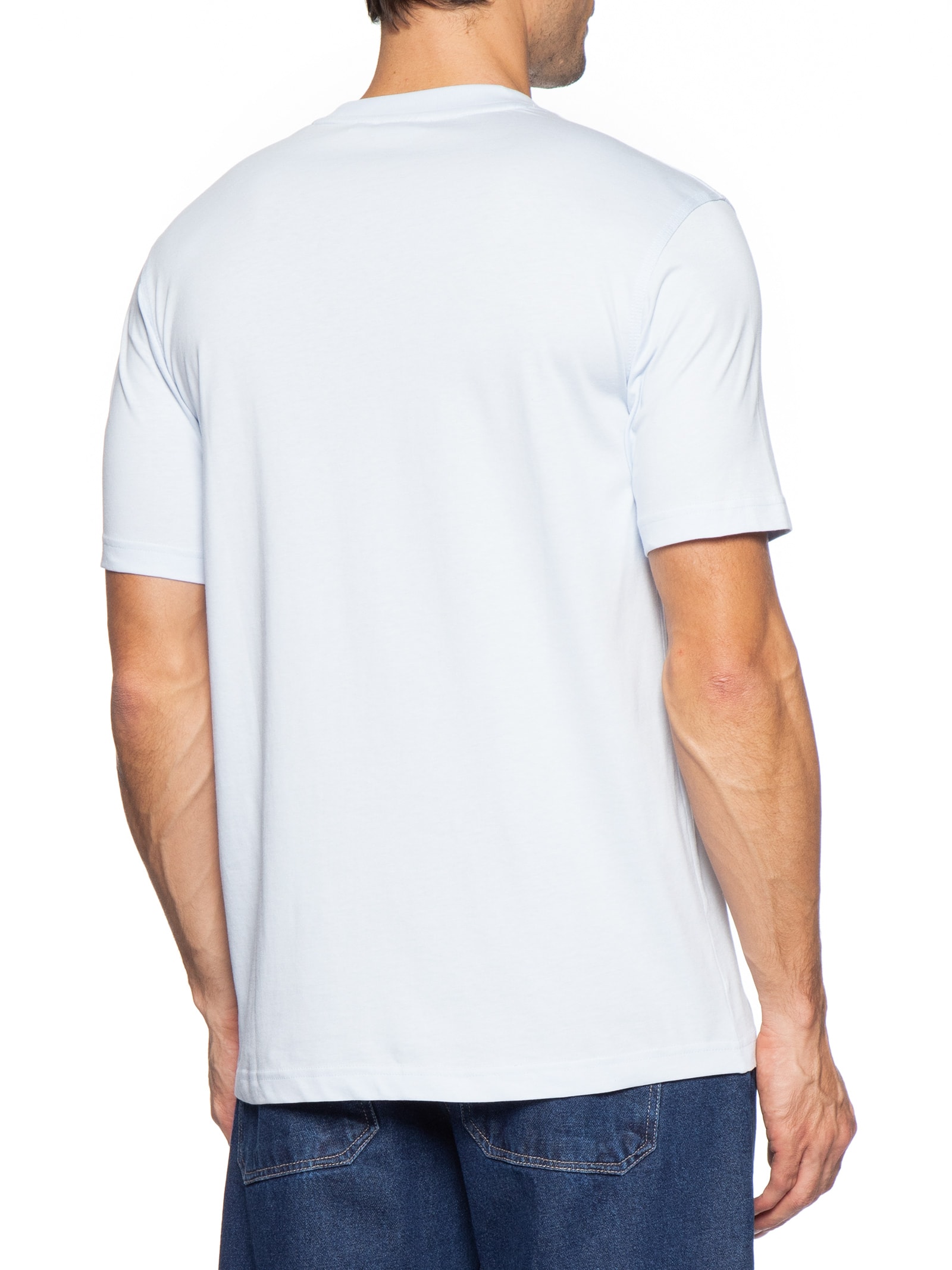 Camiseta Masculina Trefoil Essential Azul Adidas Originals