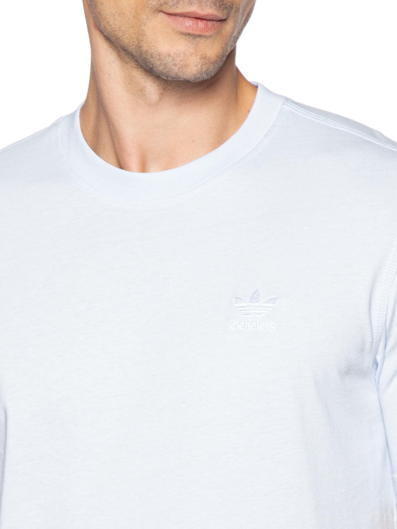 Camiseta Masculina Trefoil Essential Azul Adidas Originals