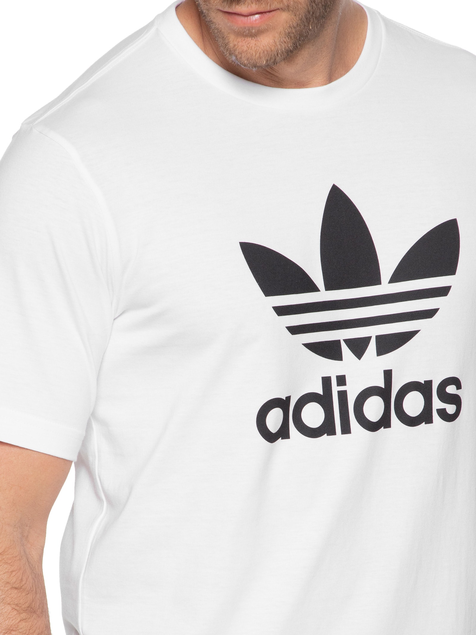 Camiseta Masculina Trefoil Off White Adidas Originals