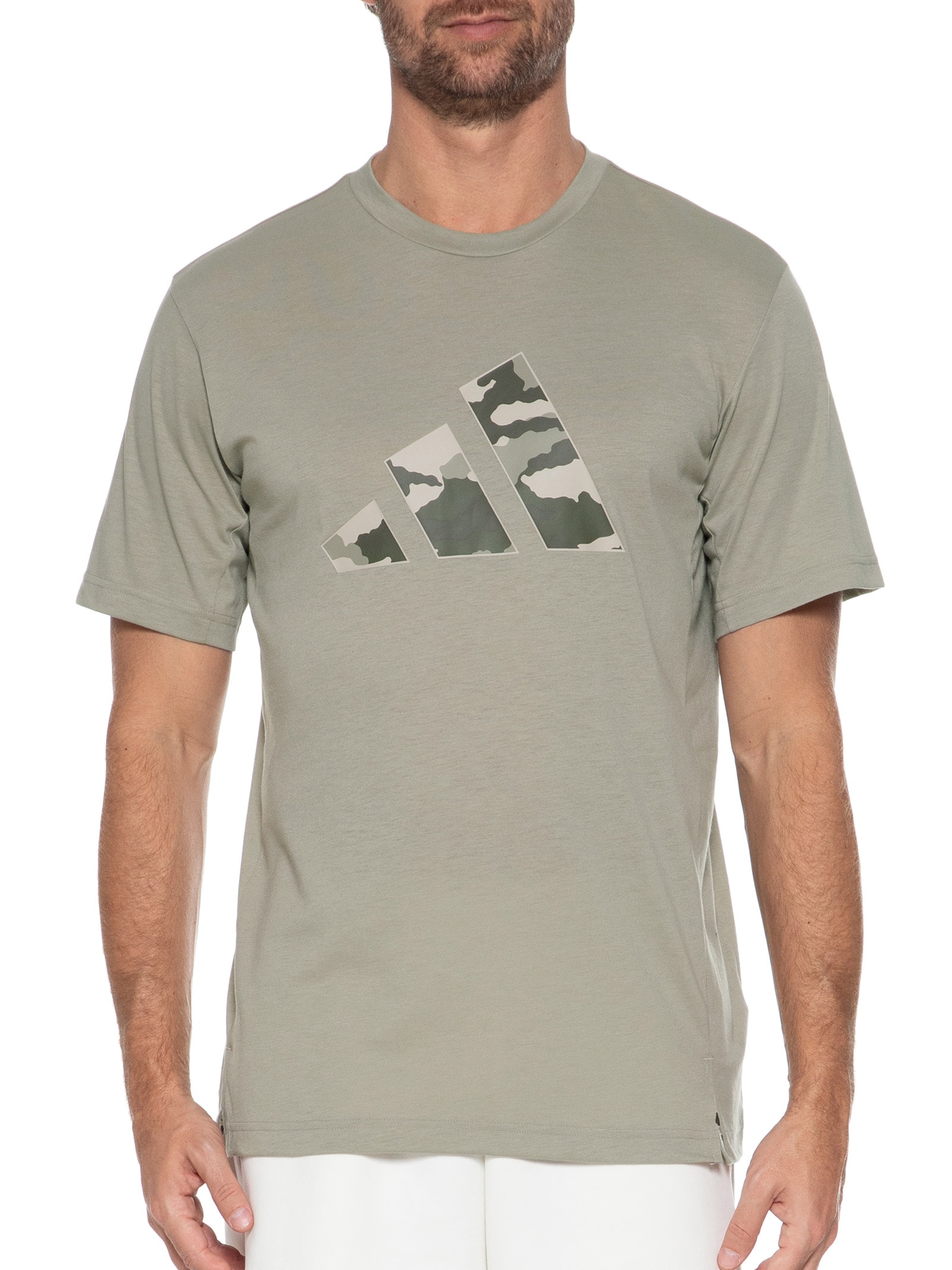 Adidas - Camiseta Masculina Treino Essentials Camo Graphic Logo