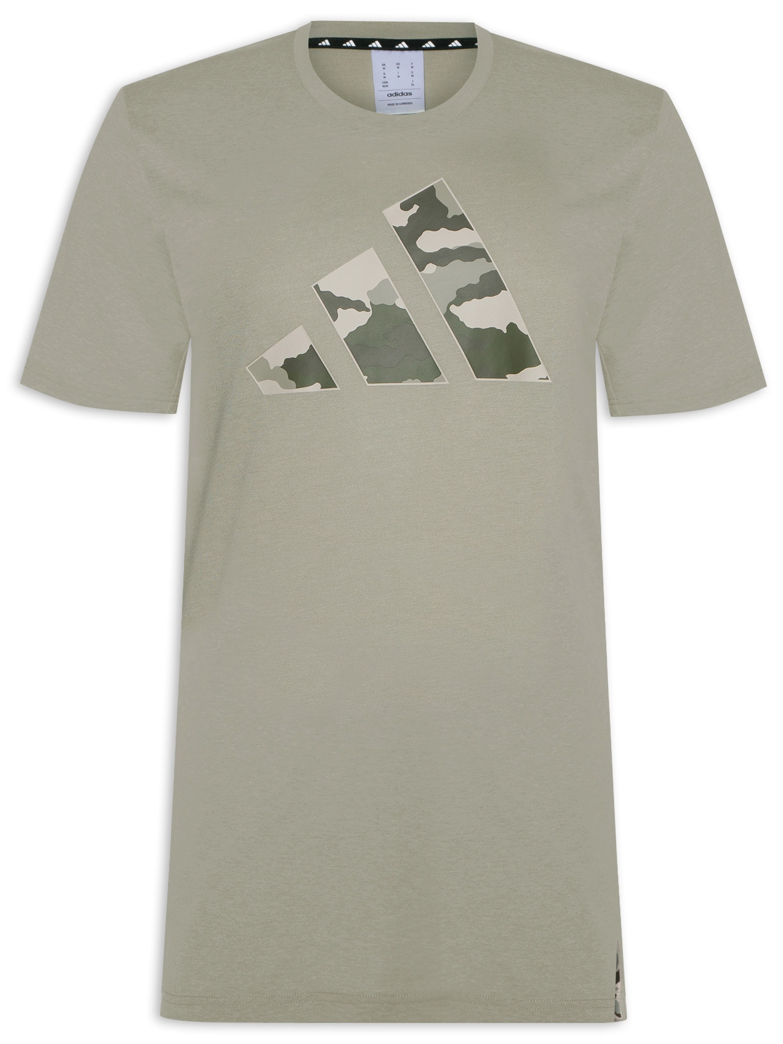 Adidas - Camiseta Masculina Treino Essentials Camo Graphic Logo