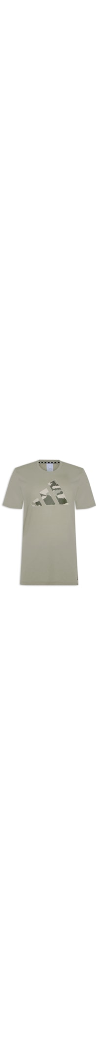 Camiseta Masculina Treino Essentials Camo Graphic Logo - Cinza
