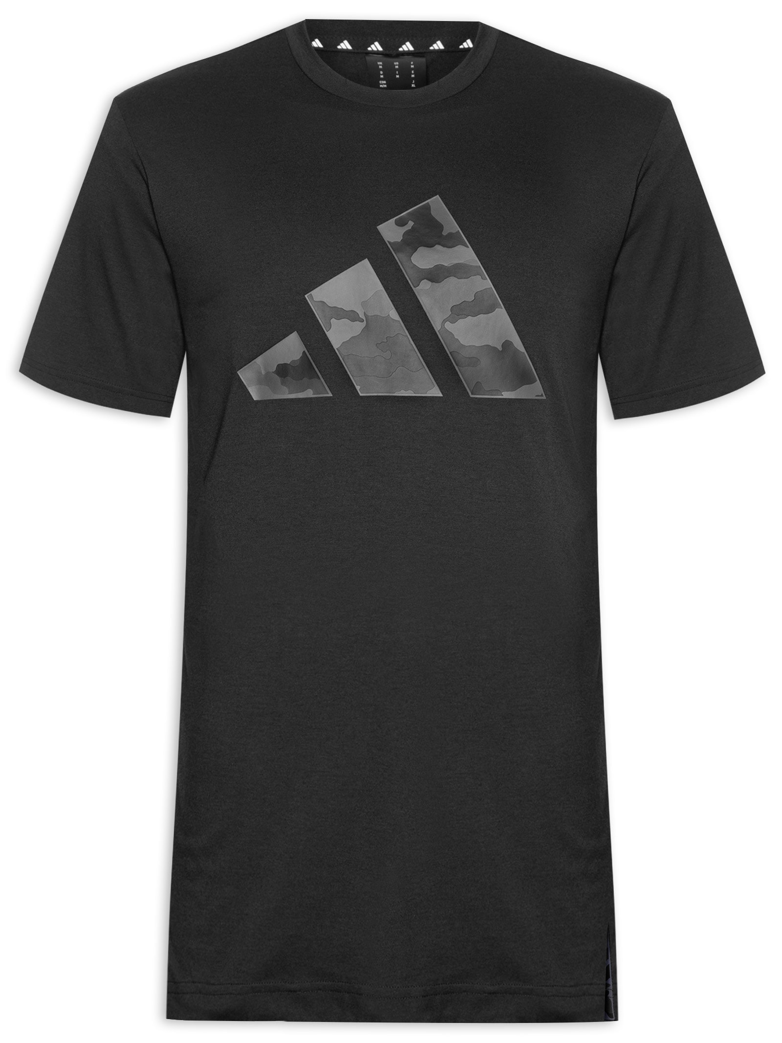 Is6151 Camiseta Masculina Treino Essentials Camo Graphic Logo - Adidas - Preto