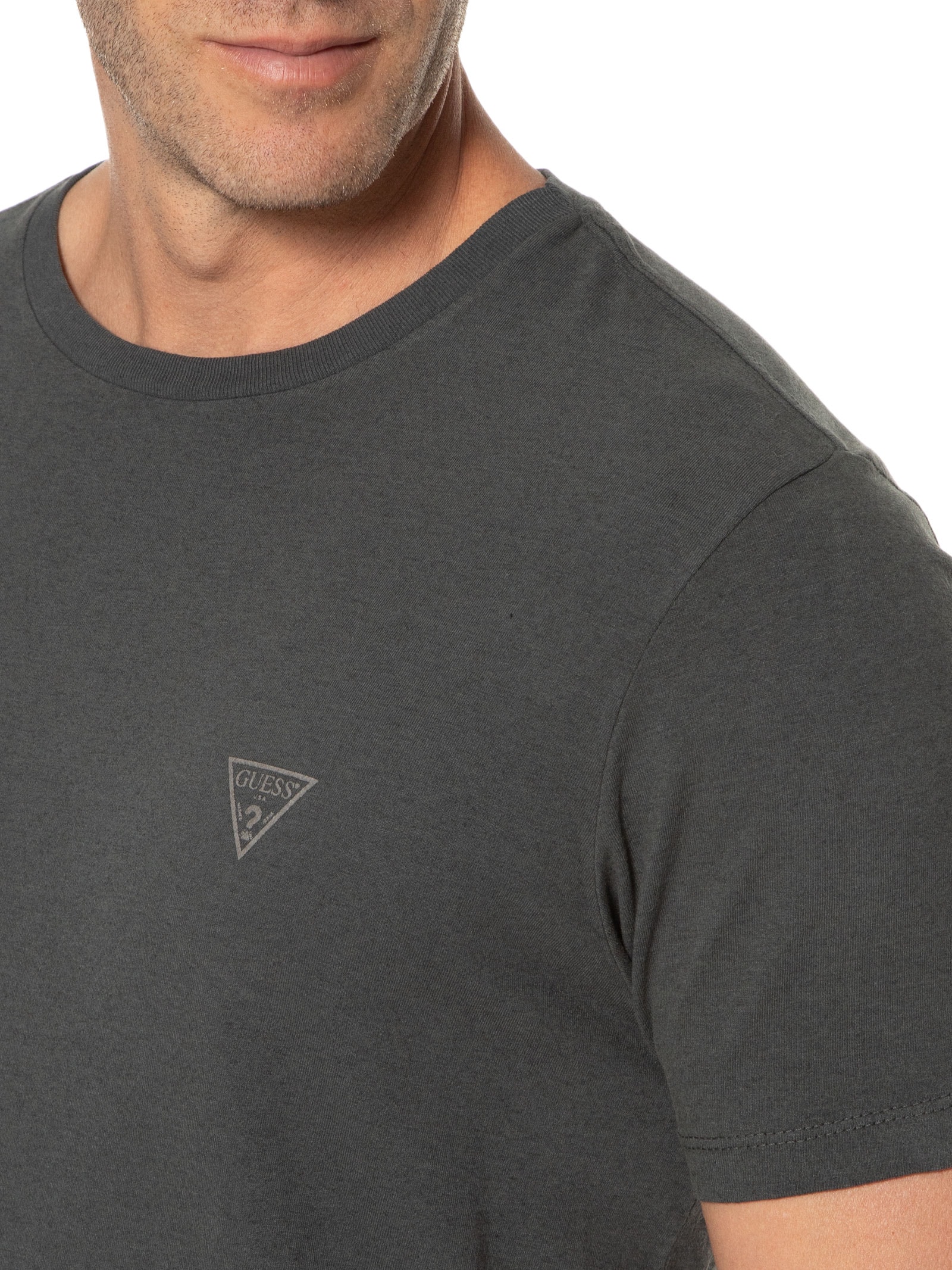 Camiseta Masculina Triang Pq Puff Verde Guess