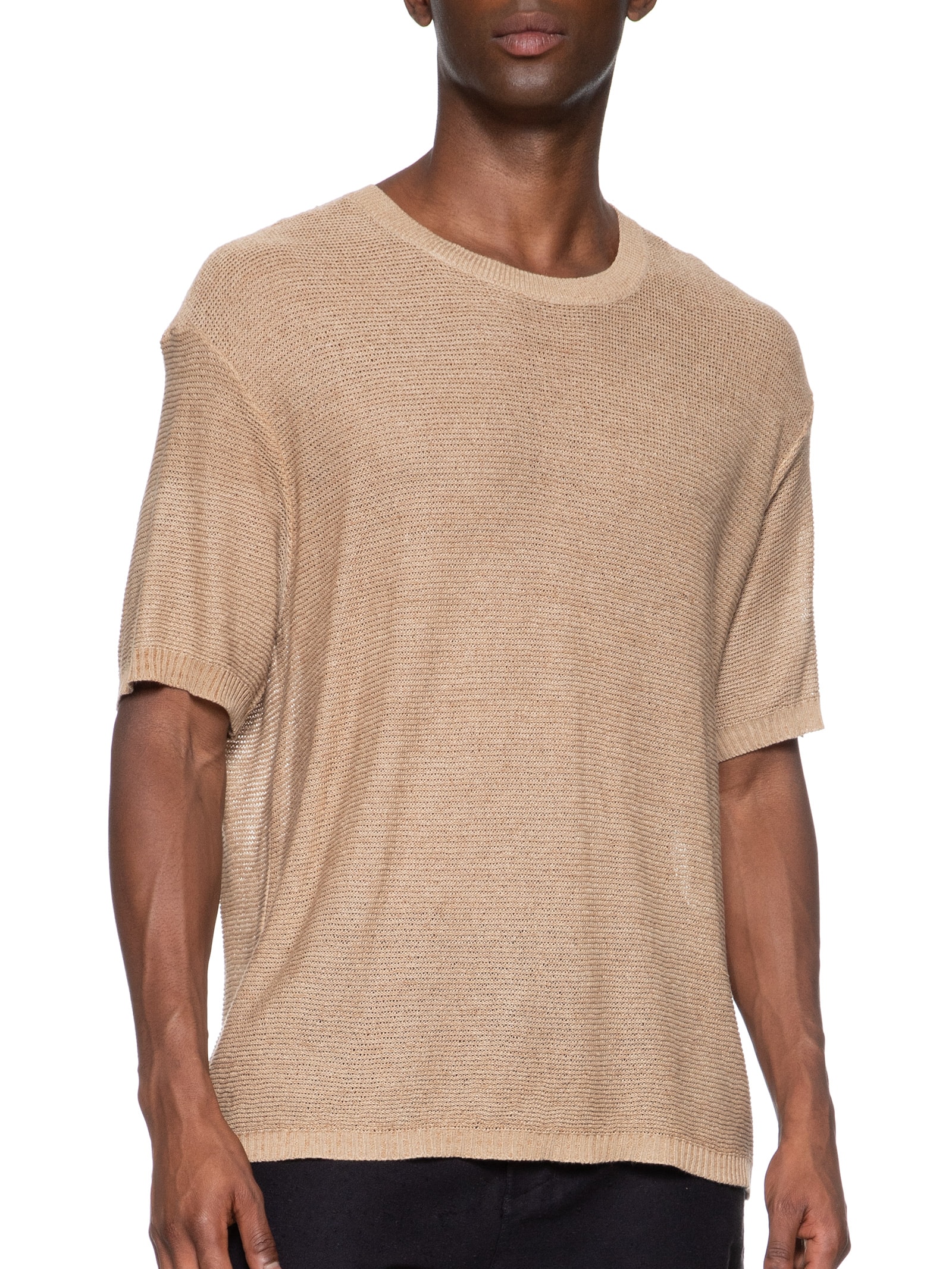 Camiseta Masculina Tricot Cork Bege Osklen
