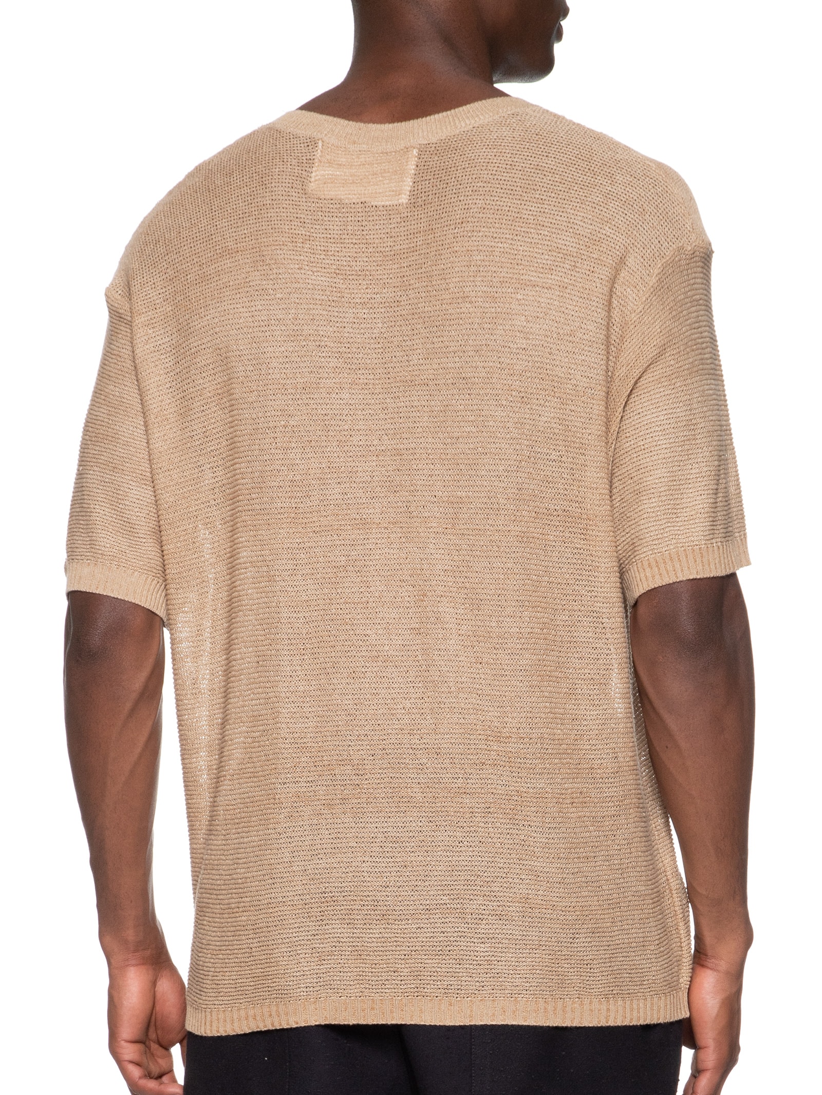 Camiseta Masculina Tricot Cork Bege Osklen