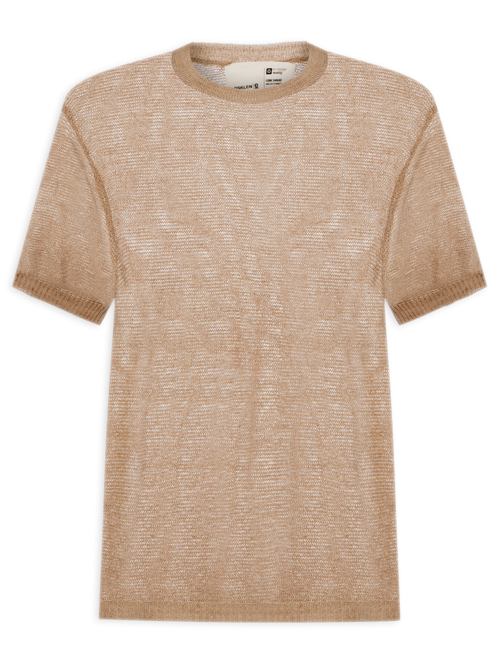 Camiseta Masculina Tricot Cork Bege Osklen