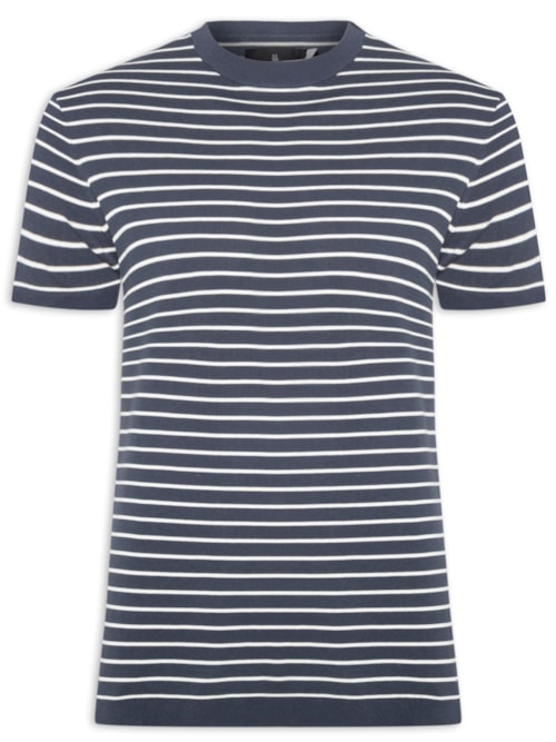 Camiseta Masculina Tricot Listra Viena – Azul